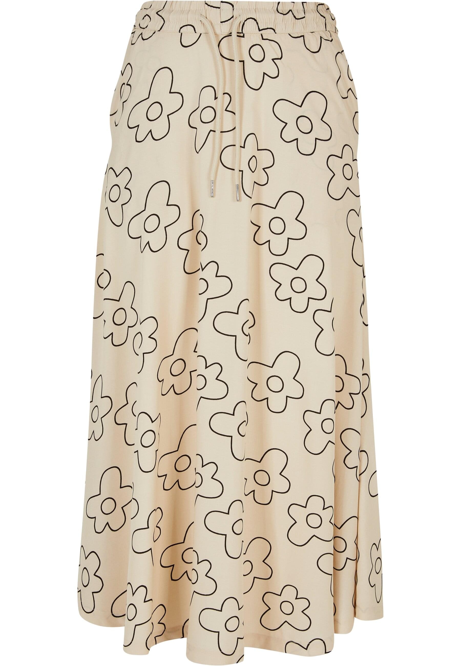 URBAN CLASSICS Jerseyrock "Urban Classics Damen Ladies Viscose Midi Skirt" günstig online kaufen