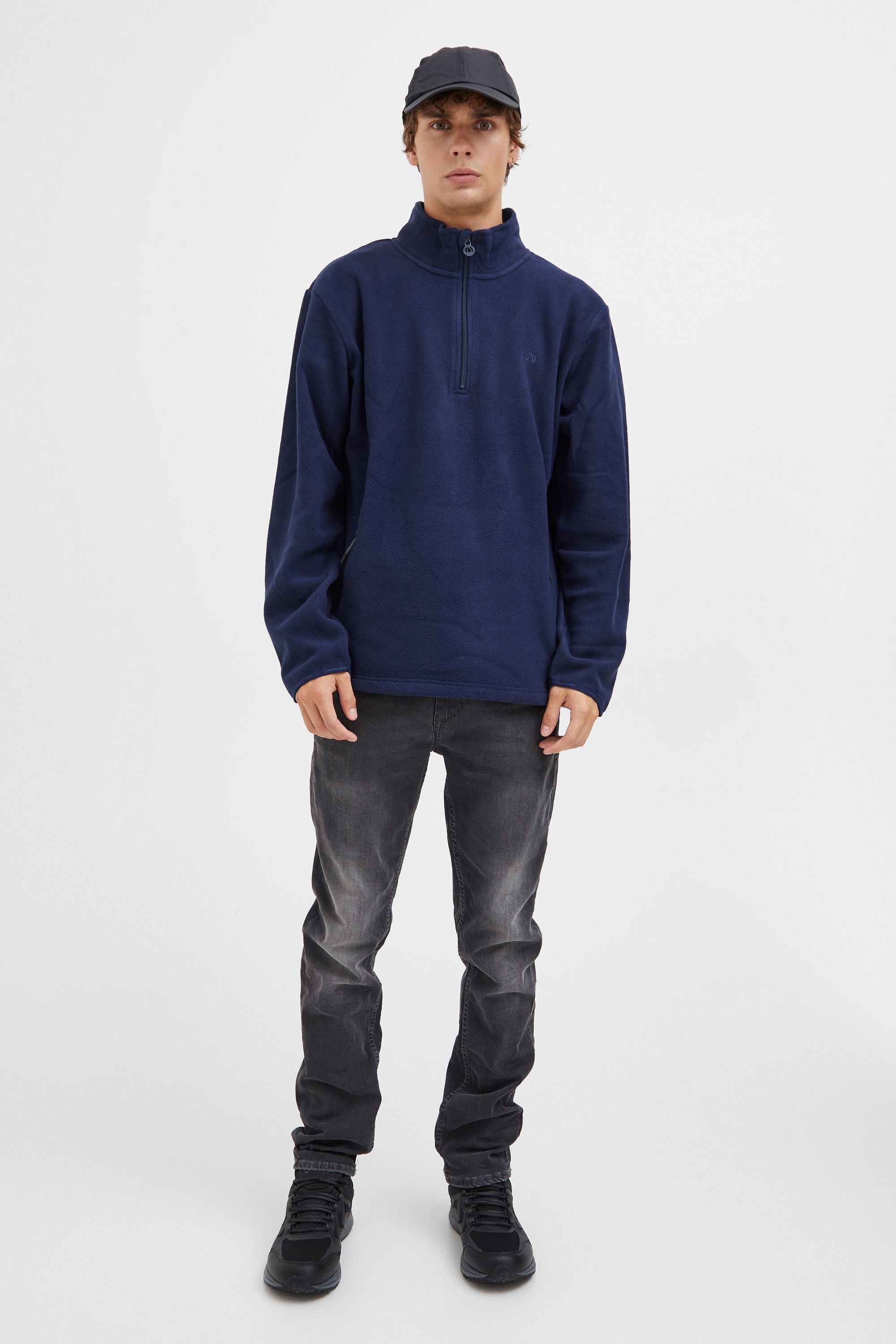 Troyer NORTH BEND "Troyer NBCotas", Herren, Gr. XL, blau (navy blazer), Obermaterial: 100% Polyester PES., unifarben, Pullover Troyer 2