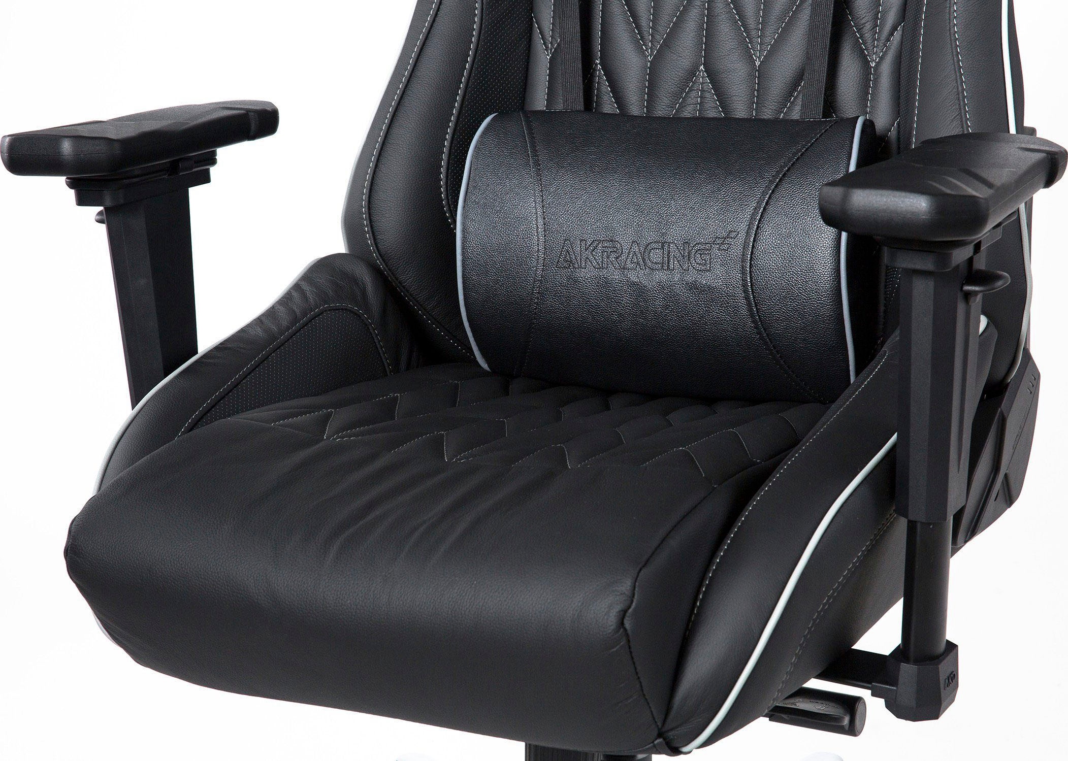 AKRacing Gaming-Stuhl »Master PRO Deluxe Echtleder/Schwarz«, Kunstleder