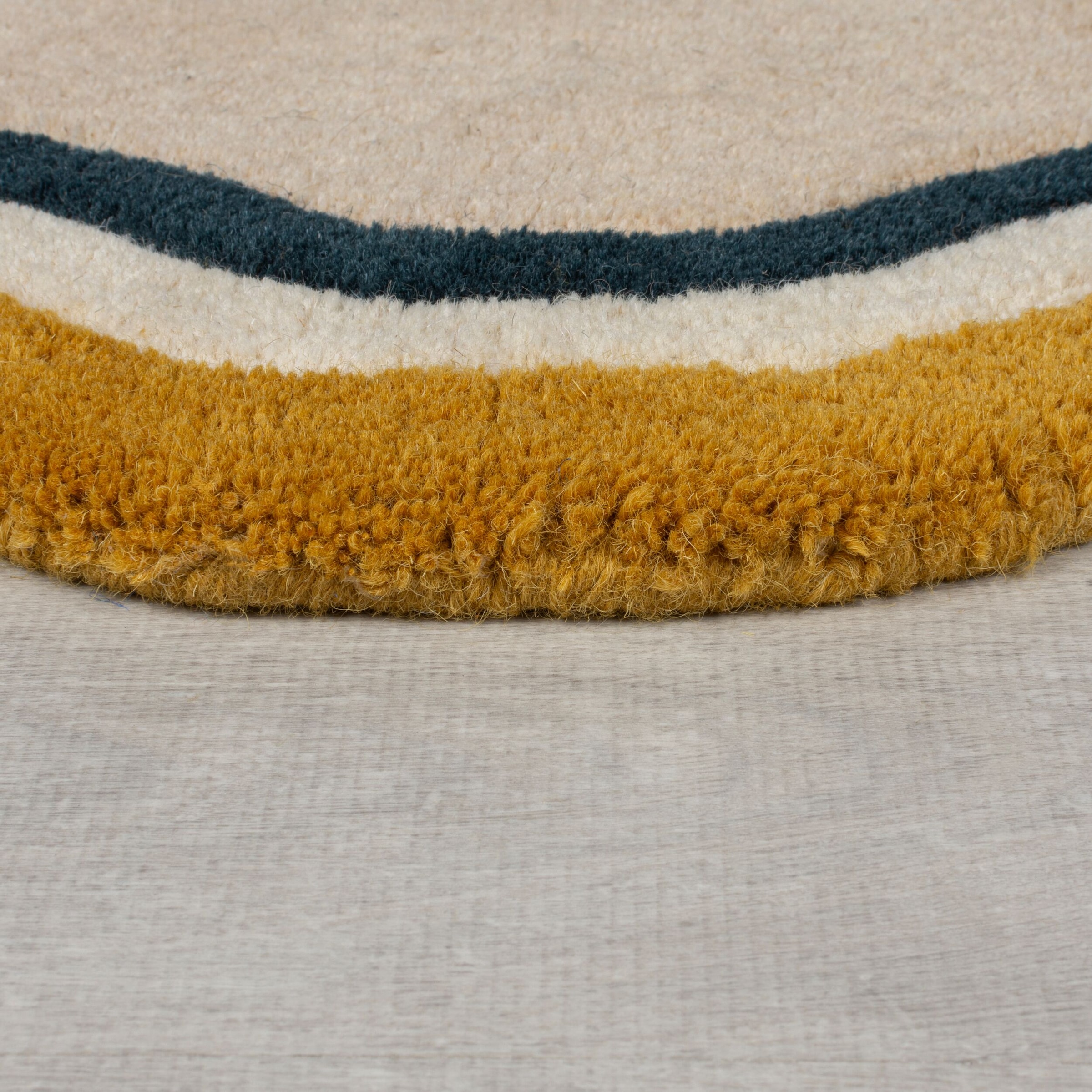 FLAIR RUGS Wollteppich »Leo Scallop«, rechteckig, Woll Border Teppich