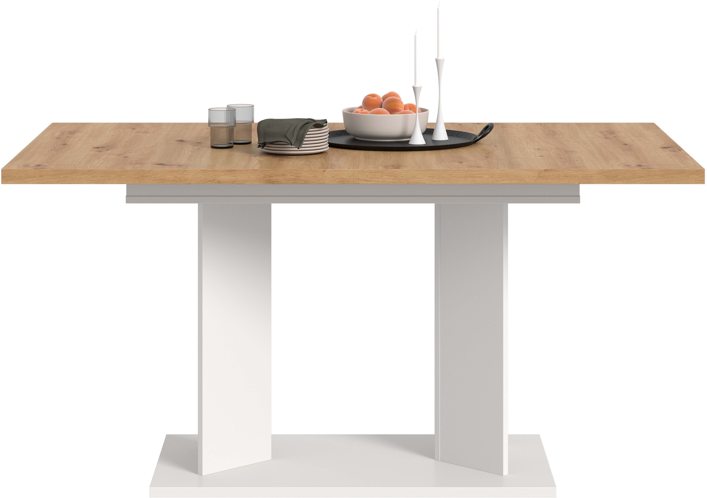 Home affaire Esstisch »GERO, 150-190 cm, ausziehbar, Säulengestell« in verschiedenen Ausführungen erhältlich, 1 Stk. tlg. Tisch, Esstisch, Esszimmer, Esszimmertisch, Küchetisch, Bartisch