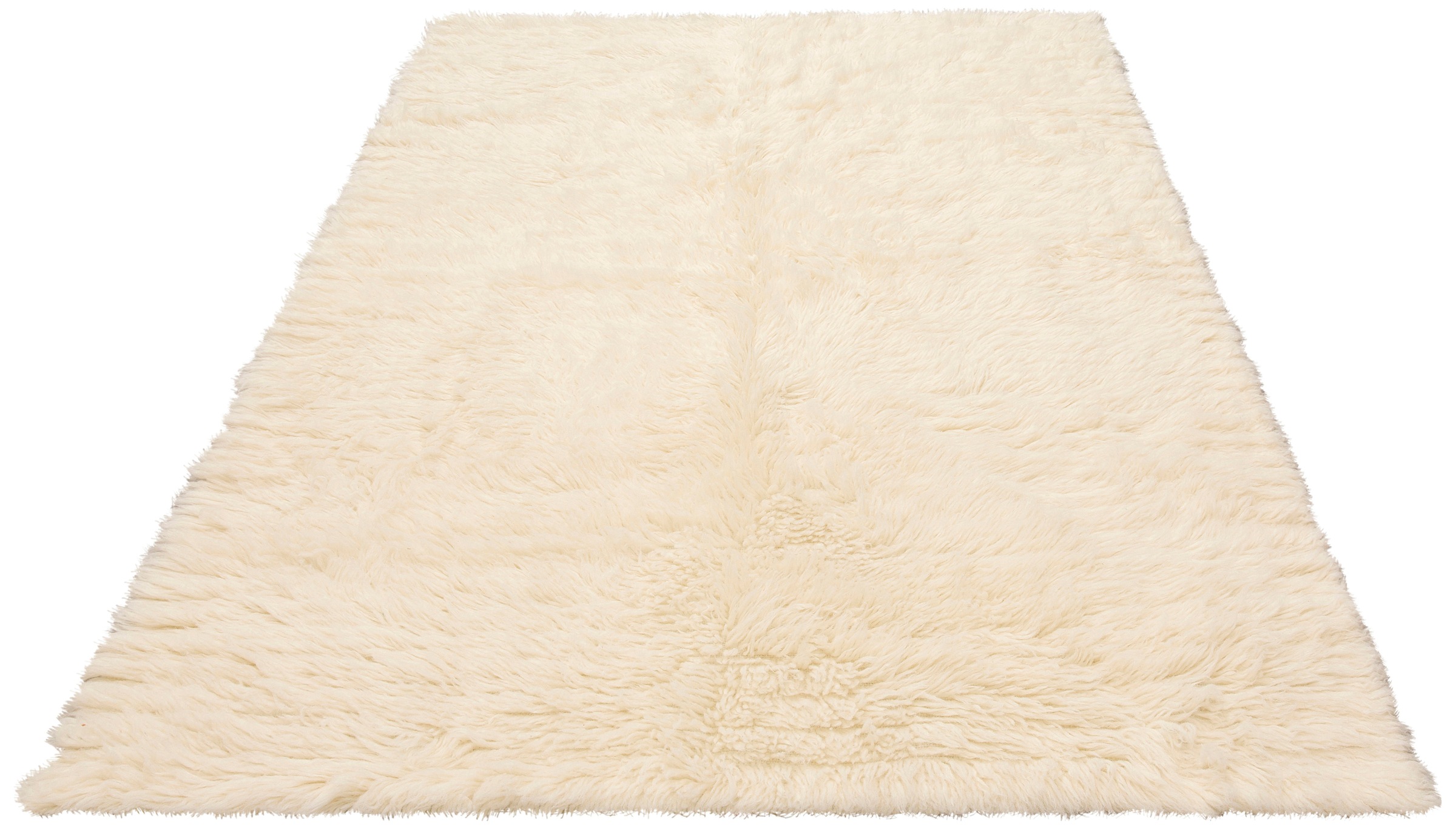 Wollteppich OTTO HOME "Elif" Gr. 6, beige (natur), B:190cm H:40mm L:290cm, Wolle, Teppiche, Uni-Farben, reine Wolle, original griechischer Flokati, handgewebt 3