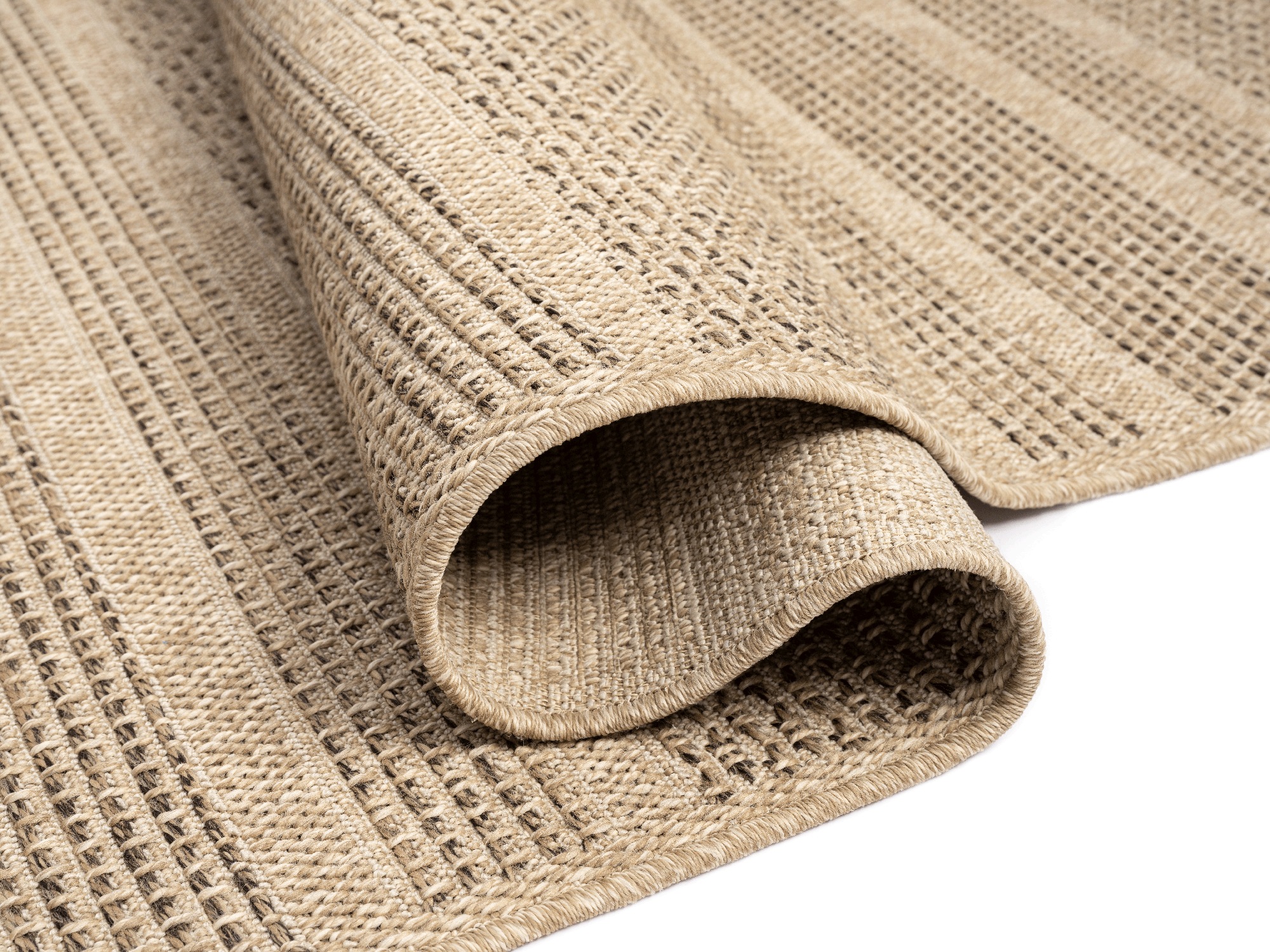 merinos Teppich »Kenzy 4«, rechteckig, 1 mm Höhe, robuster In- und Outdoor Teppich im natürlichen Jute-Look, wetterfest