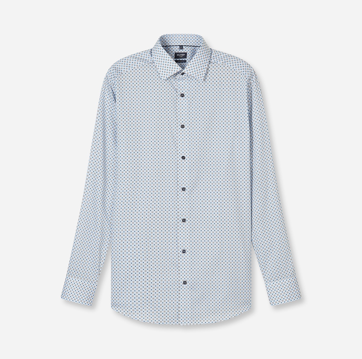 OLYMP Langarmhemd "Luxor" Businesshemd, modischer Druck, modern fit, New-Ke günstig online kaufen