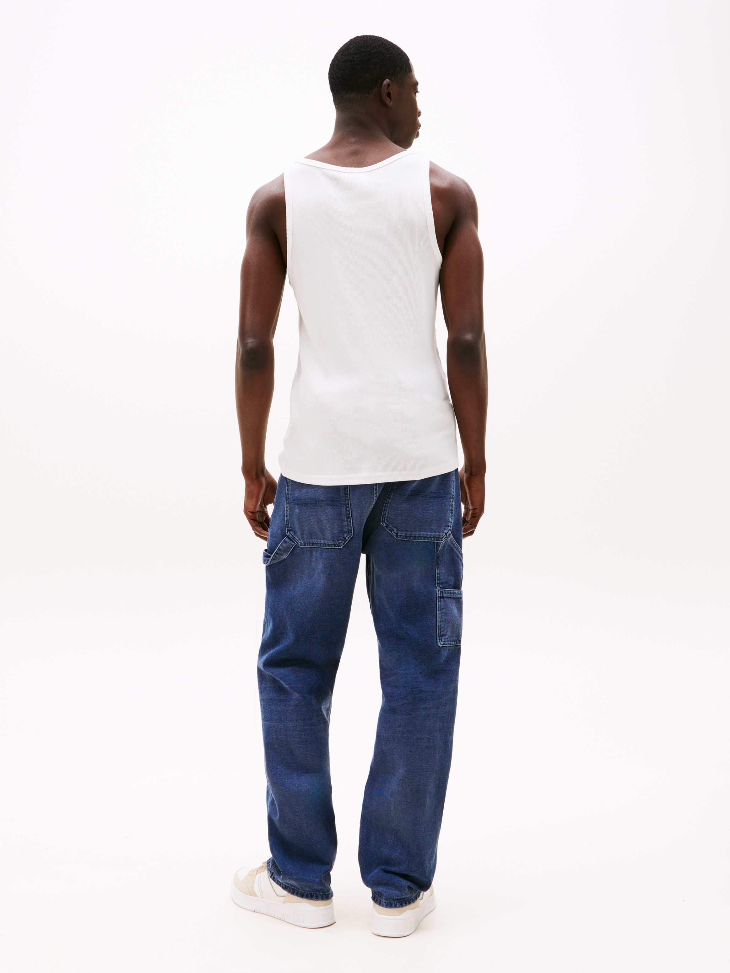 Tommy Jeans Tanktop »TJM XSLIM CLSSC FLAG RIBBED TANK«