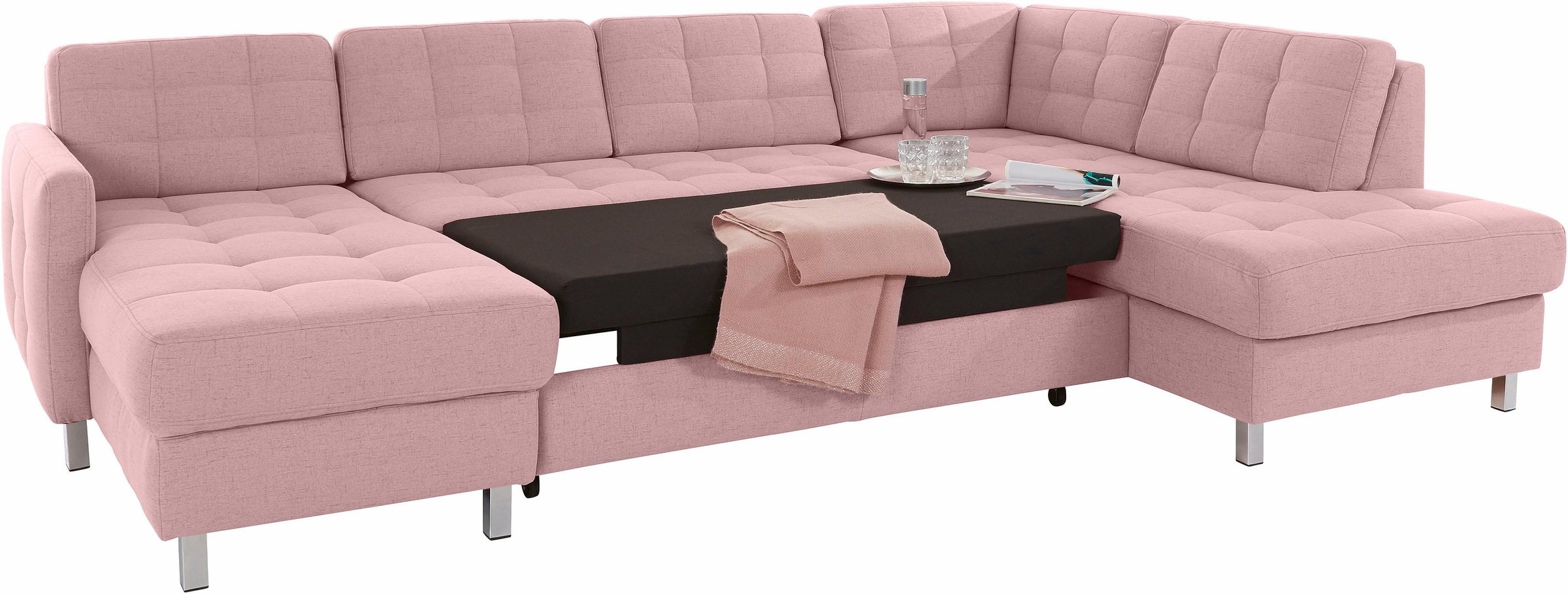 sit&more Wohnlandschaft »Picasso U-Form«, wahlweise mit Bettfunktion und Bettkasten
