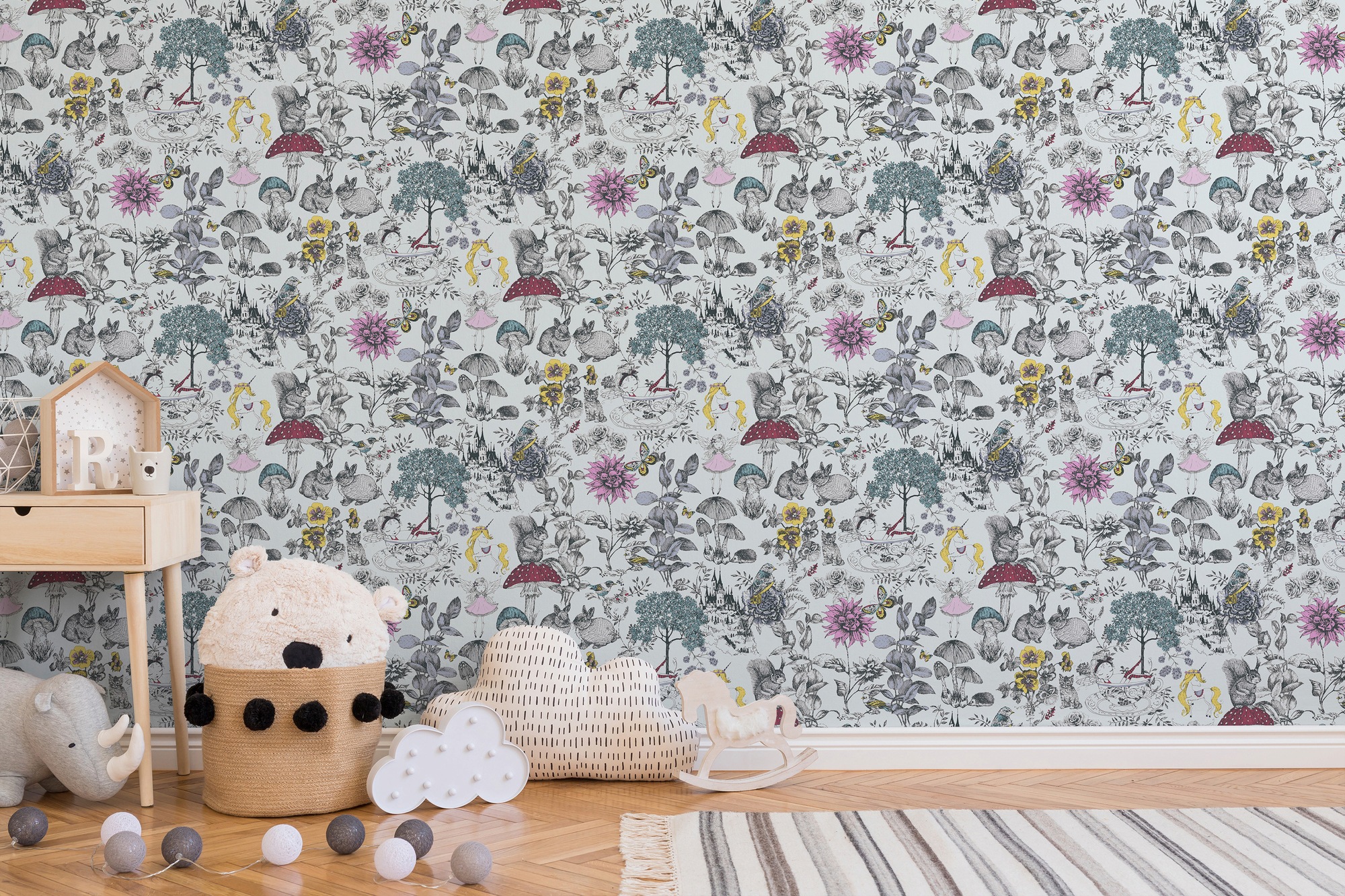 A.S. Création Vliestapete »Little Love«, Motiv-abstrakt-naturalistisch, Kindertapete Tapete Blumen Tapeten Kinderzimmer Schlafzimmer Design