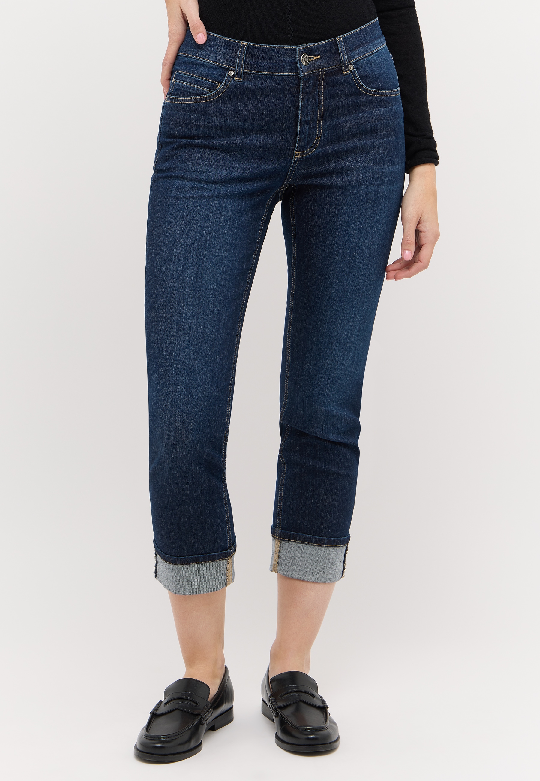 ANGELS 7/8-Jeans "CIRA GLOW" Slim Fit Passform, mit Eingrifftaschen, Coinpocket und Gesäßtaschen