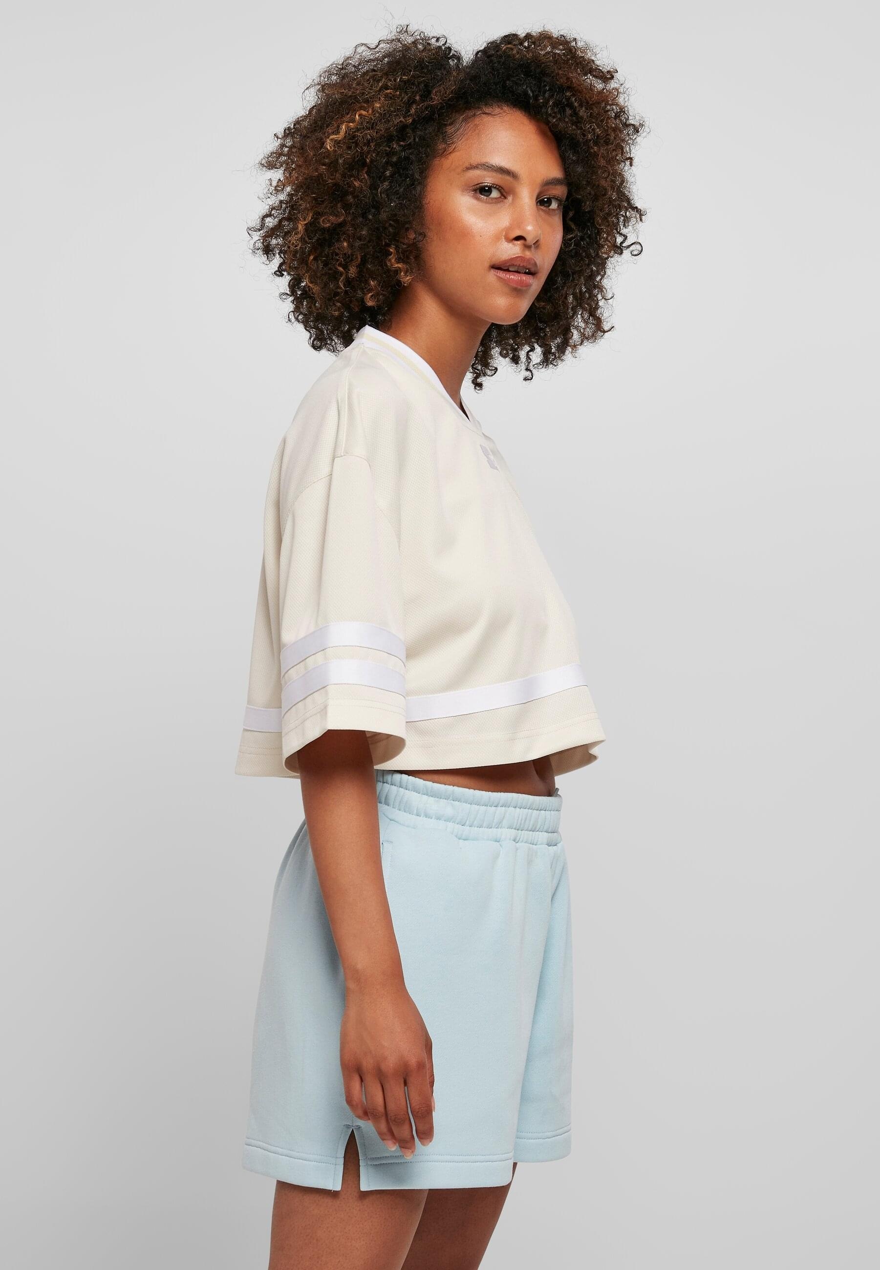 Starter Black Label Kurzarmshirt »Starter Black Label Damen Ladies Starter Cropped Mesh Jersey«, (1 tlg.)