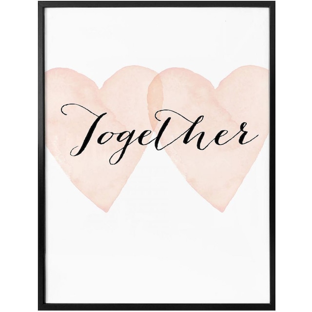 Wall-Art Poster »Together«, Schriftzug, (1 St.), Poster, Wandbild, Bild,  Wandposter bestellen | BAUR