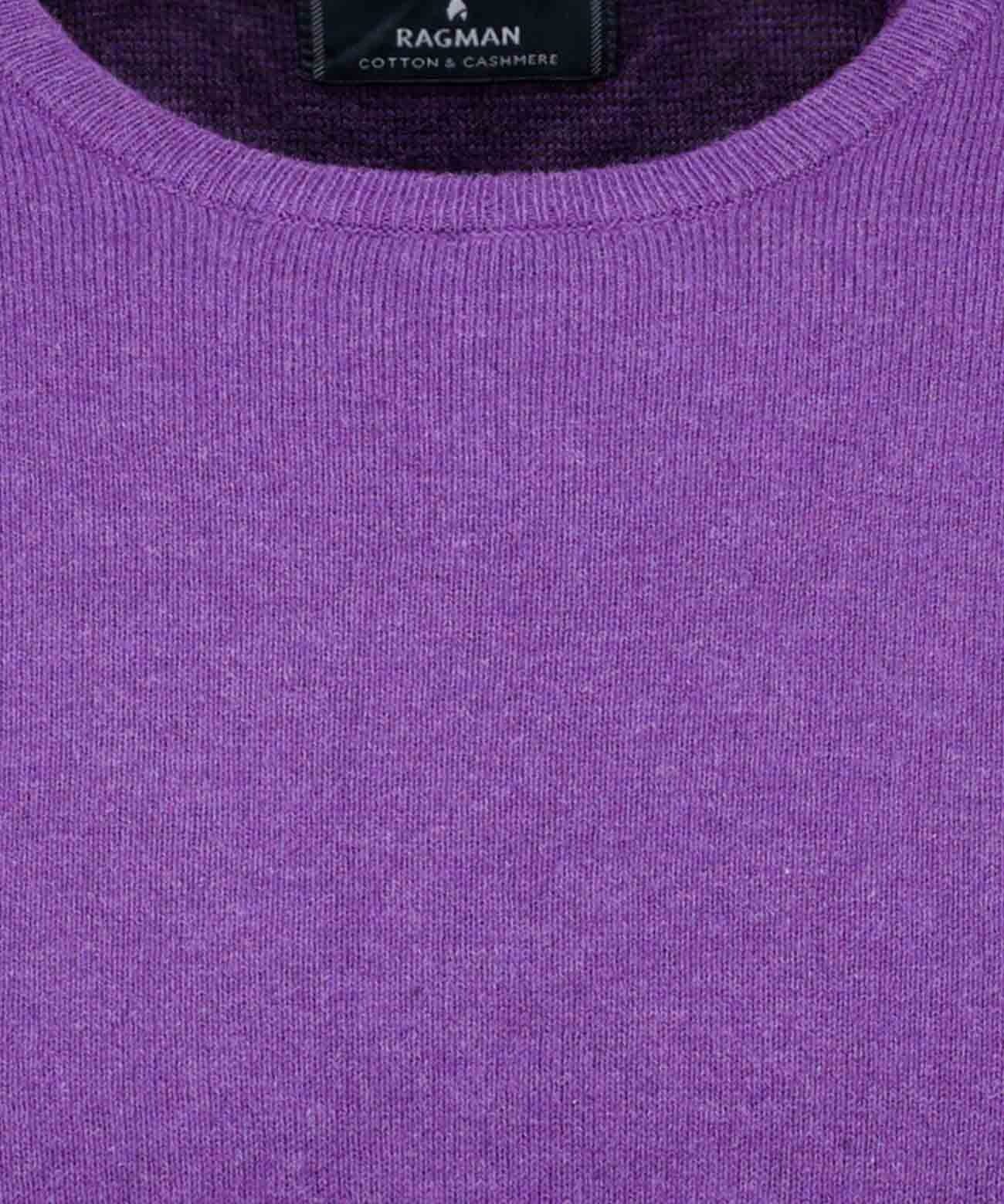 Ragman Crew Neck Sweater Purple 52 3