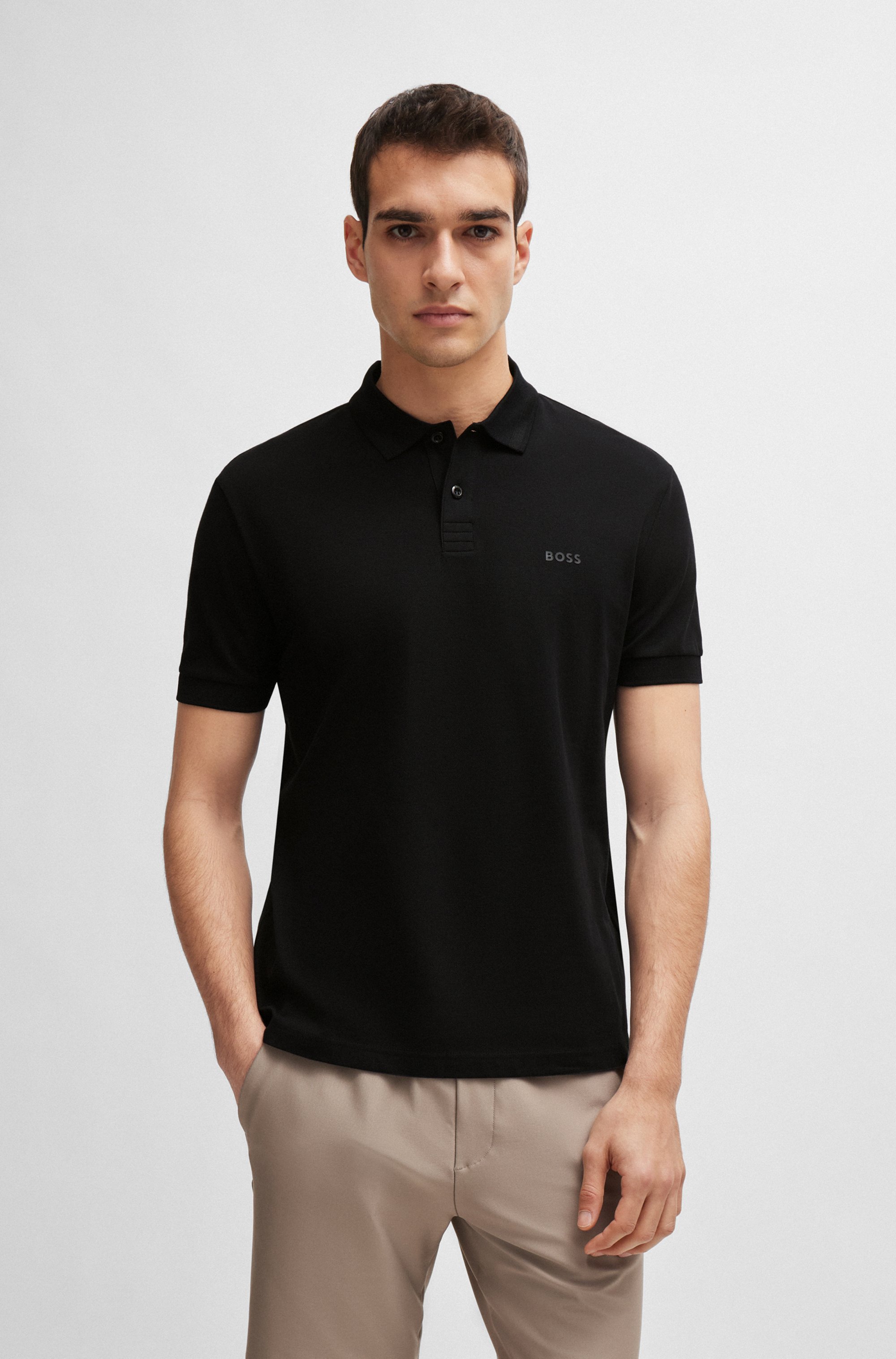 BOSS GREEN Poloshirt "Pio Pique Regular Fit" Cotton Pique Polo, pflegeleicht 100% Baumwolle