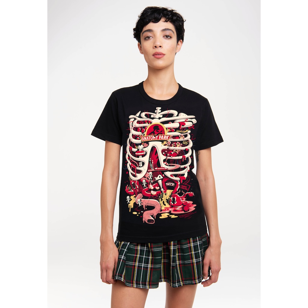 LOGOSHIRT T-Shirt »Rick & Morty Anatomy Park« mit coolem Print
