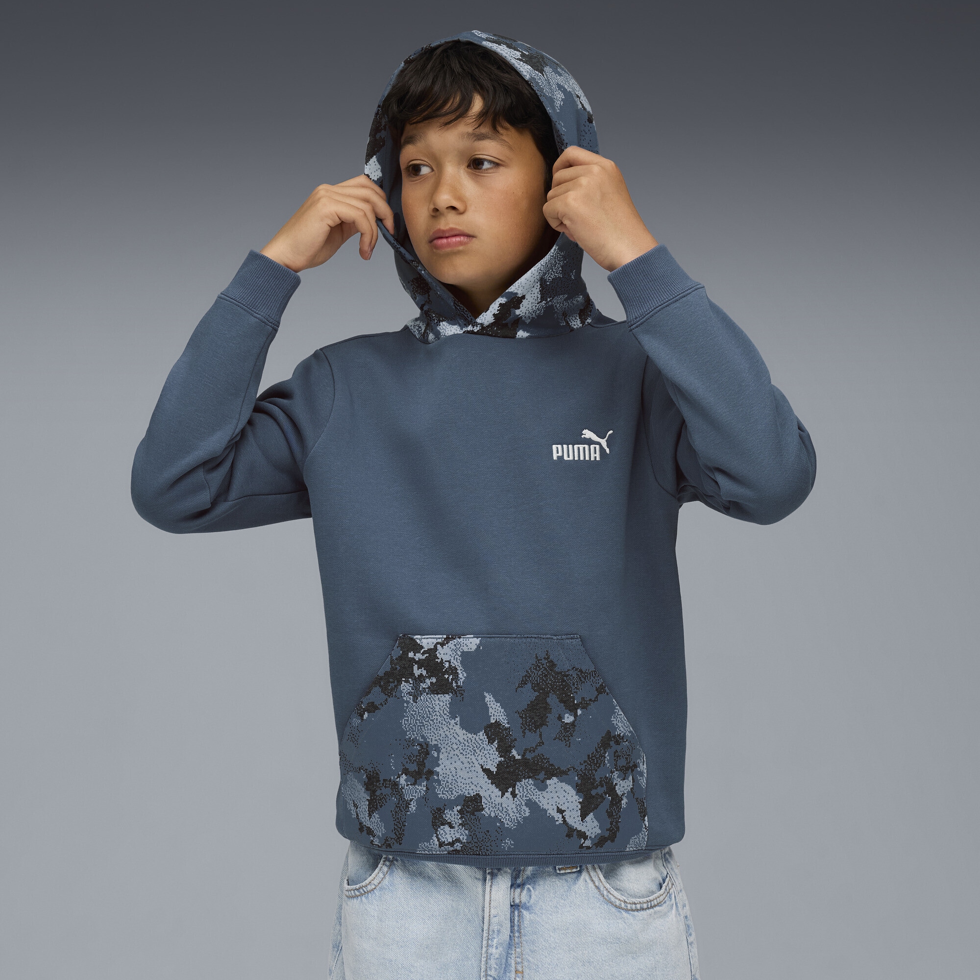 PUMA Hoodie »Essentials Camo Hoodie Jungen«