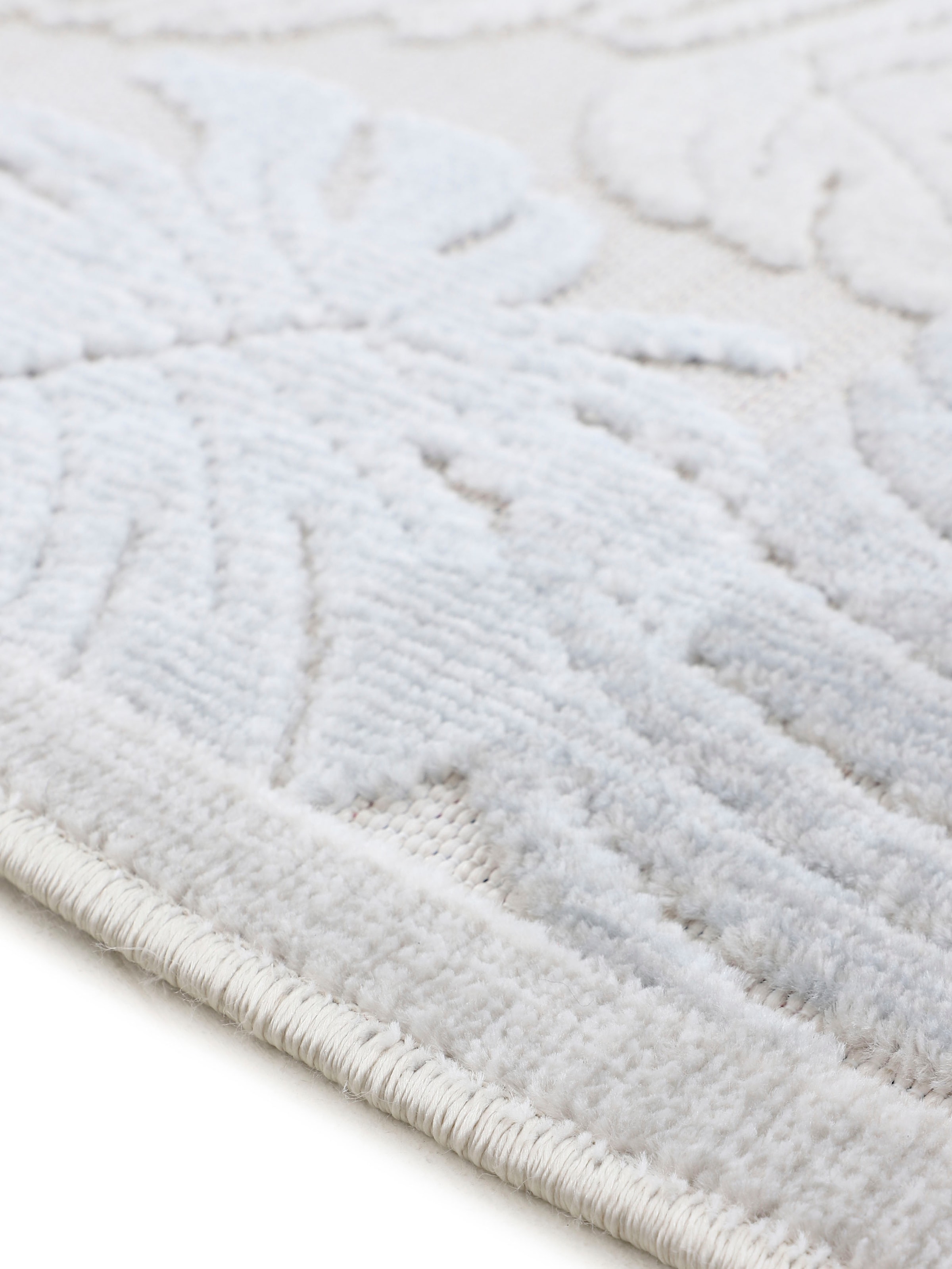 carpetfine Teppich »Deja 104«, rechteckig, 4 mm Höhe, robustes Flachgewebe, Floral Palmenblätter, In- und Outdoor, Läufer