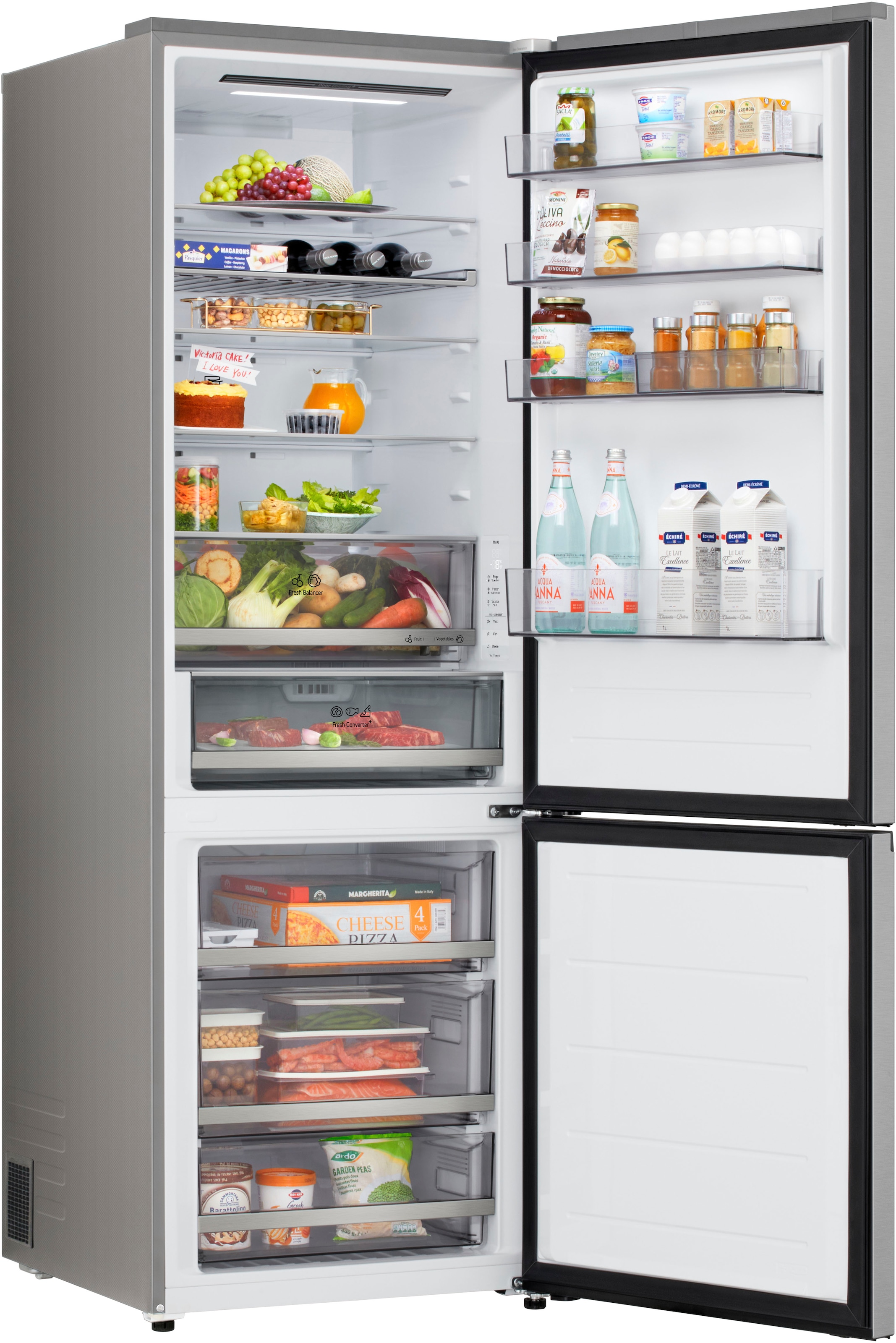 LG Kühl-/Gefrierkombination »GBBW322CPY« 203 cm hoch 69,7 cm breit Extra breit, extra viel Platz – die 70 cm Kühl-Gefrierkombination