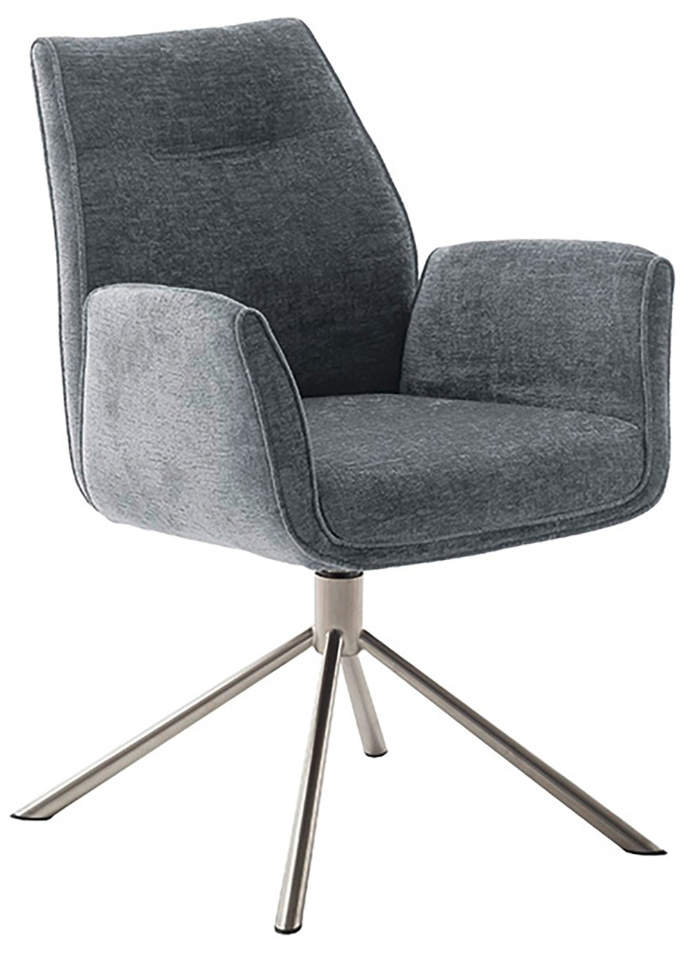 MCA furniture Esszimmerstuhl »DIVERIA«, Chenilleoptik, (2er-Set) 4-Fuss-Stuhl,drehbar 360°,belastbar 120 kg,Sitzhöhe ca. 50cm