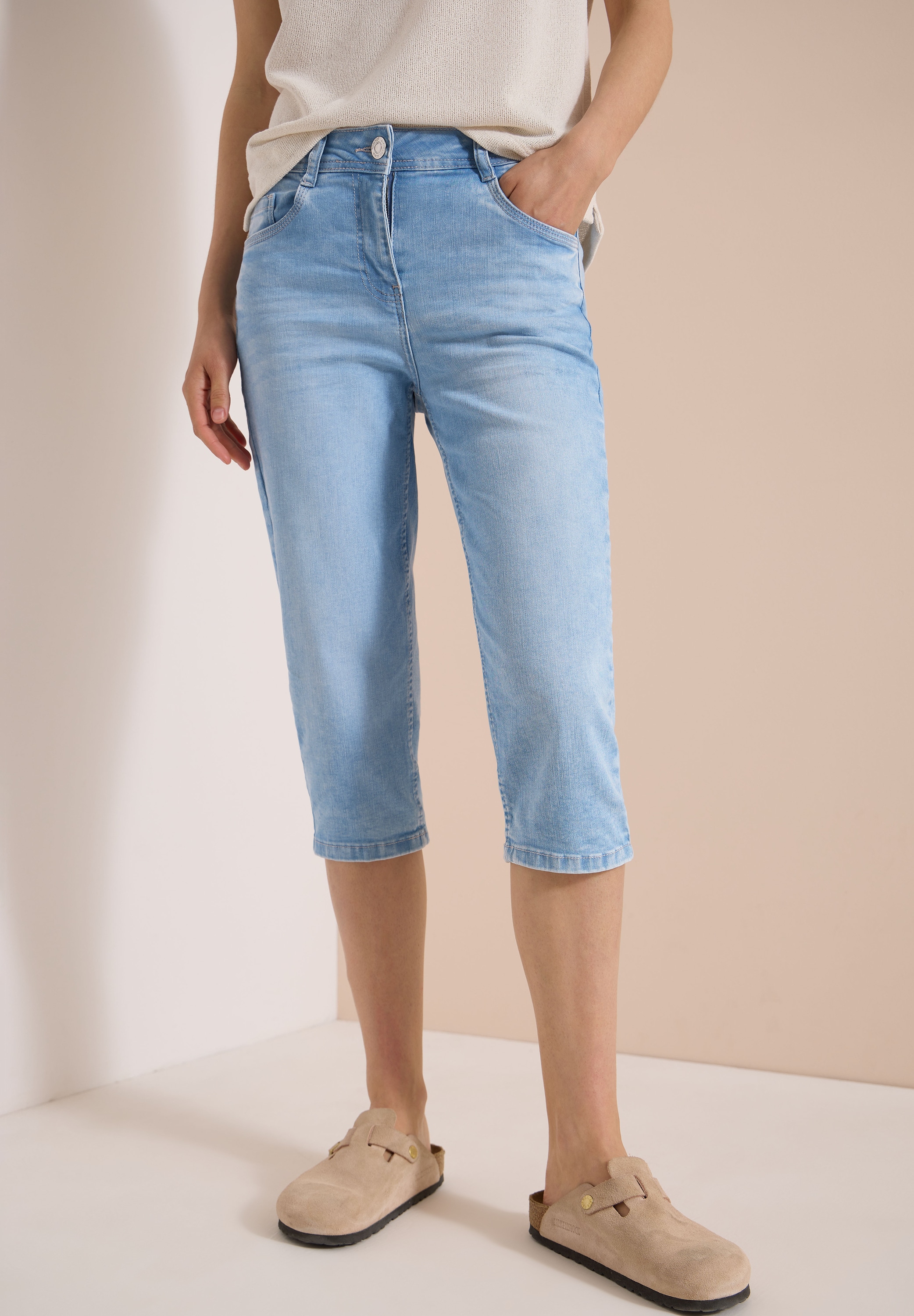 Cecil Caprijeans "Style Toronto" Slim Leg Jeans im Slim Fit/ mit Stretch