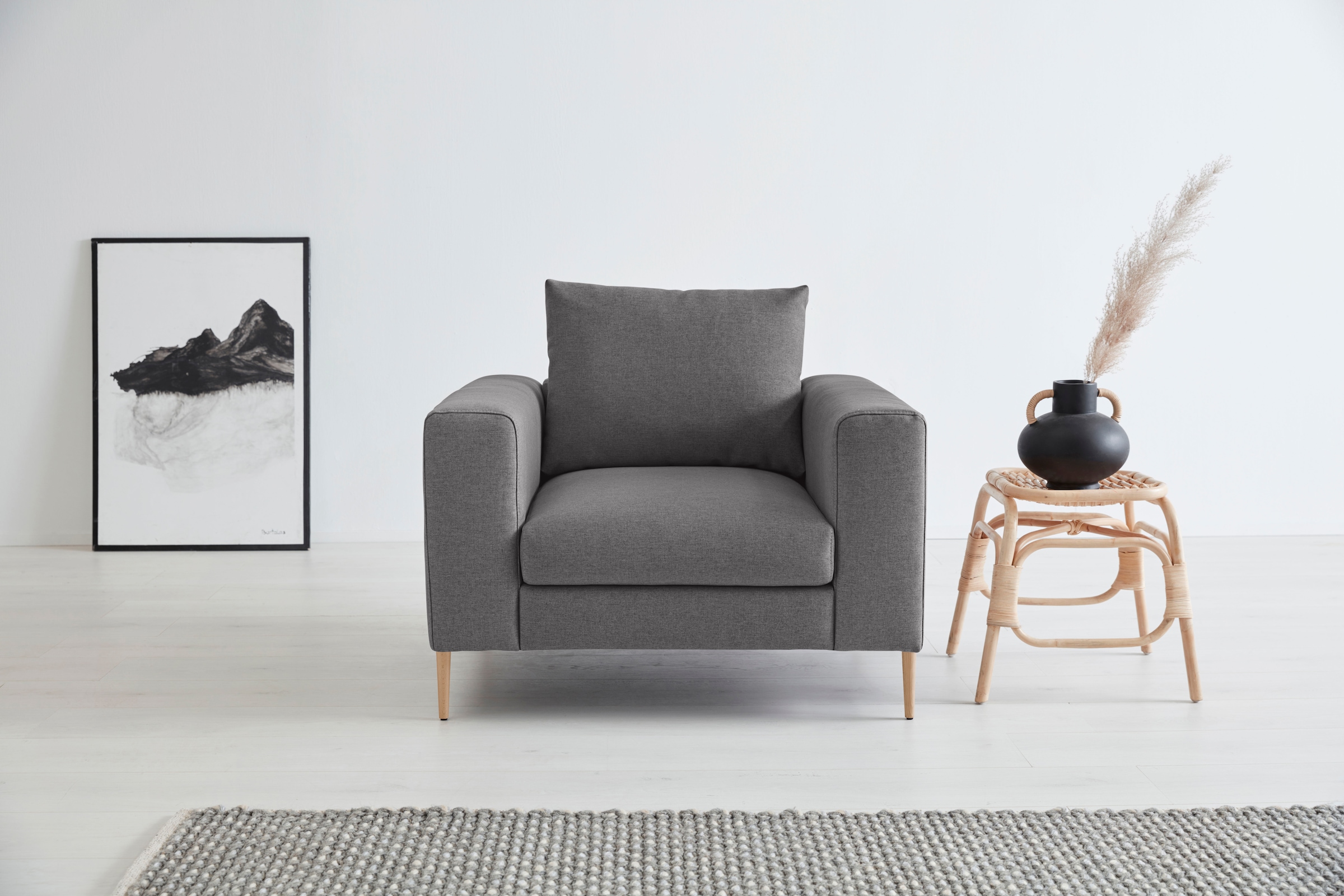 OTTO products Loungesessel »Finnja«, mit Recycling-Bezug