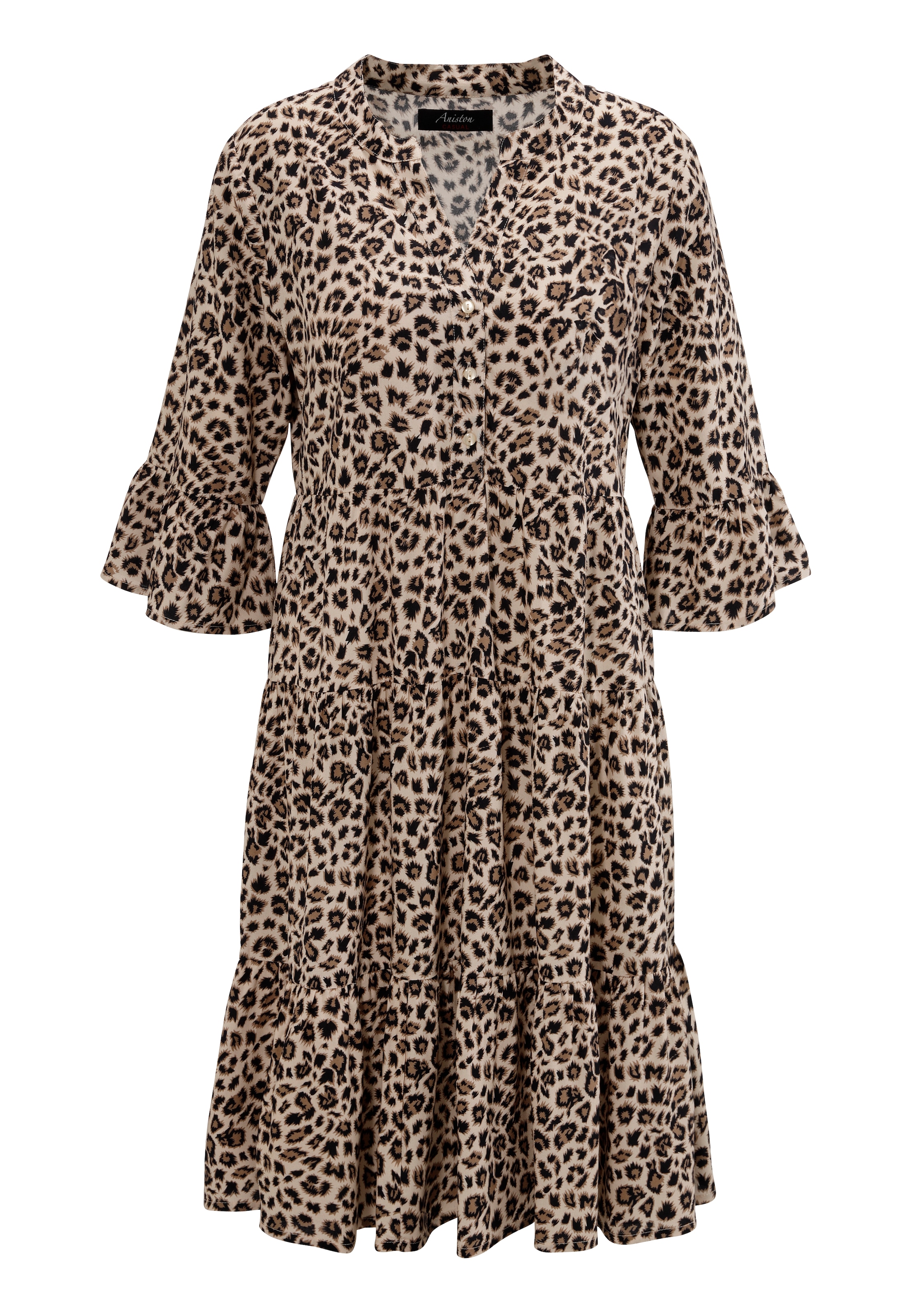 Aniston CASUAL Tunikakleid, mit extravagantem Animal-Print - NEUE KOLLEKTION