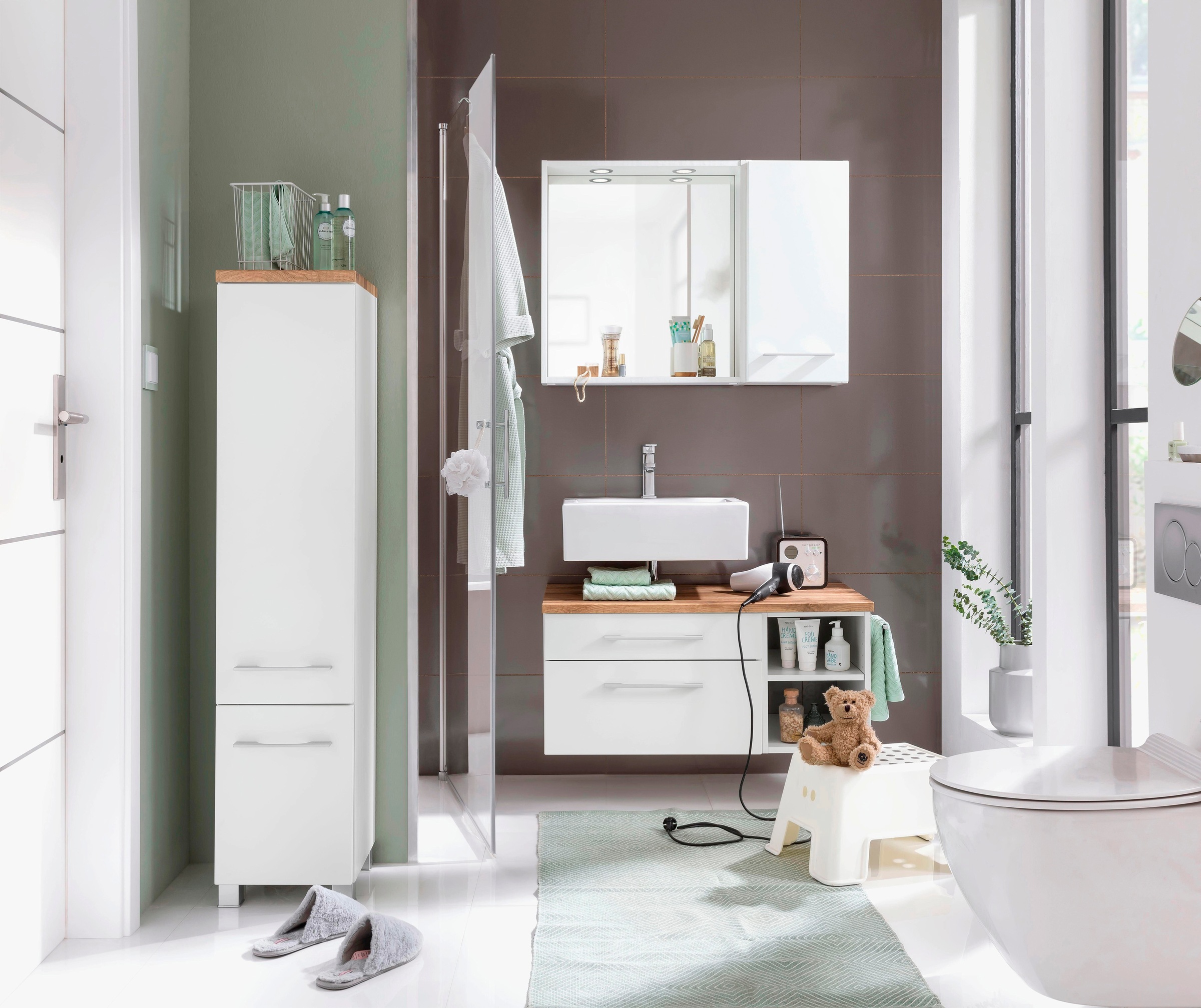 welltime Badmöbel-Set "Davos" 3 Stk. tlg. günstig online kaufen