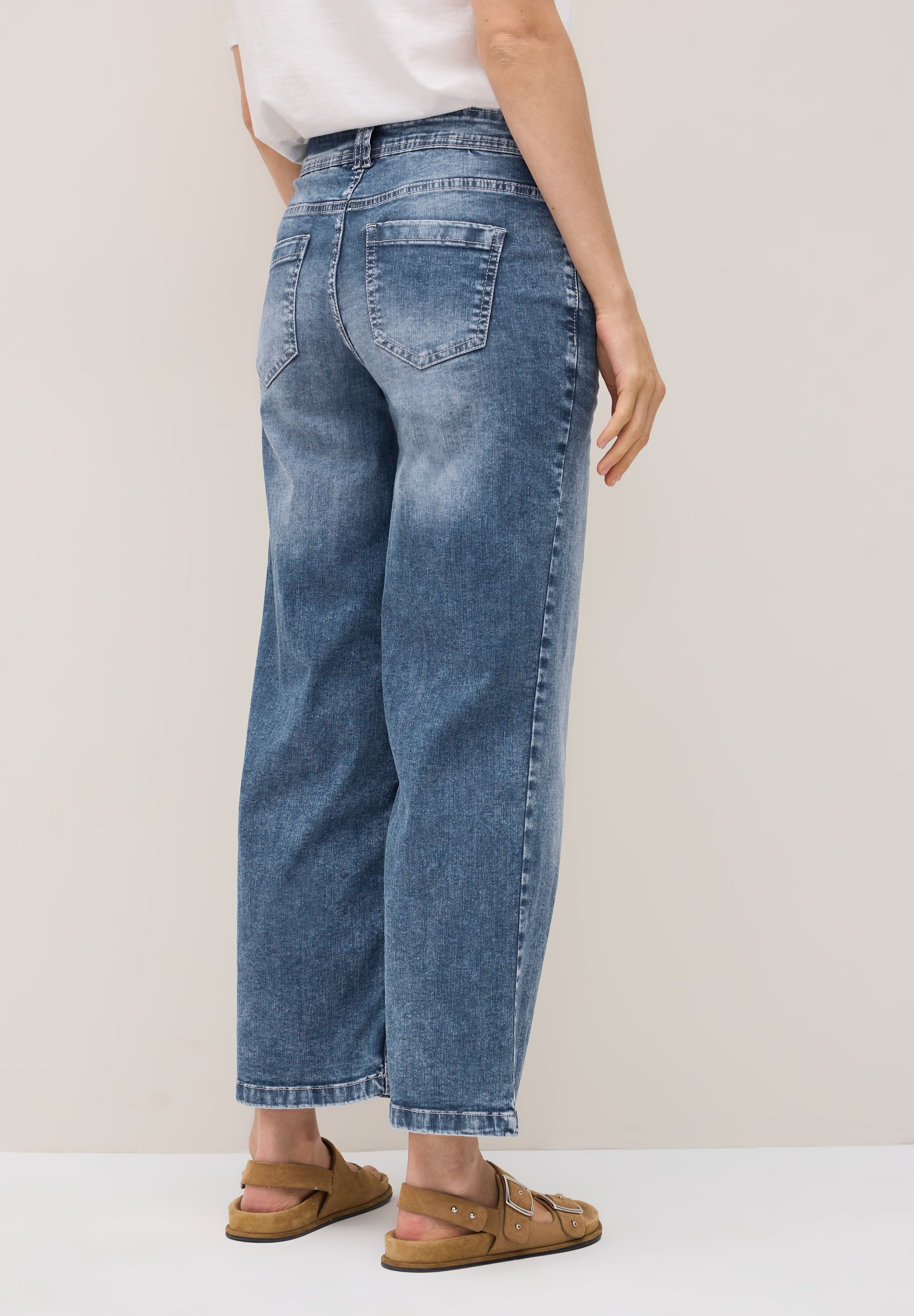 STREET ONE Loose-fit-Jeans, High Waist günstig online kaufen