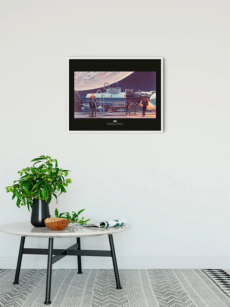 Komar Bild »Star Wars Classic RMQ Yavin Hangar«, Star Wars, (1 St.), Wandbild zur Dekoration im Kinderzimmer - ohne Rahmen