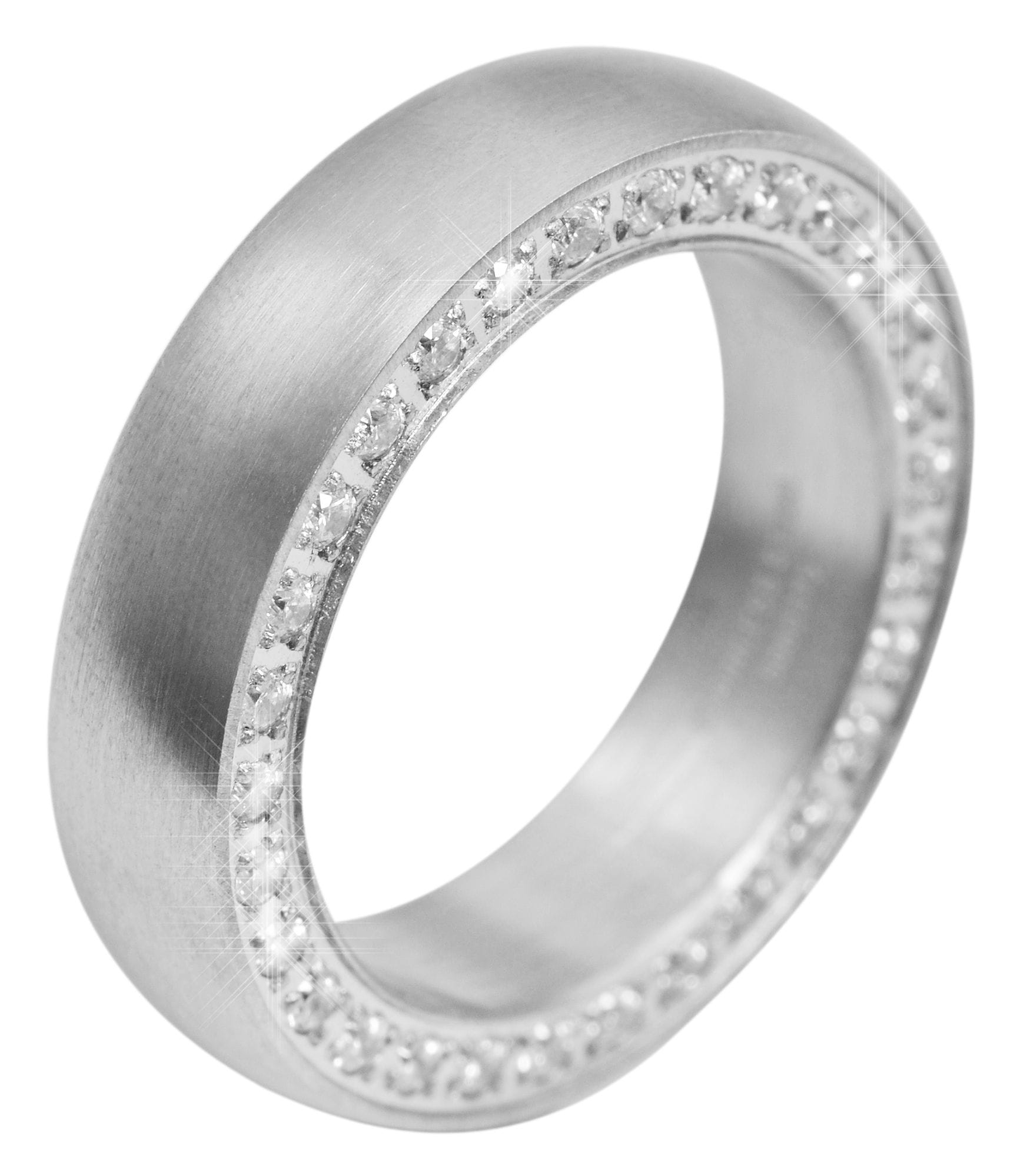 Fingerring ADELIA´S "Damen Ring aus Edelstahl" Gr. 58, silber, Fingerringe, Damen, 58, Edelstahl, Fingerring