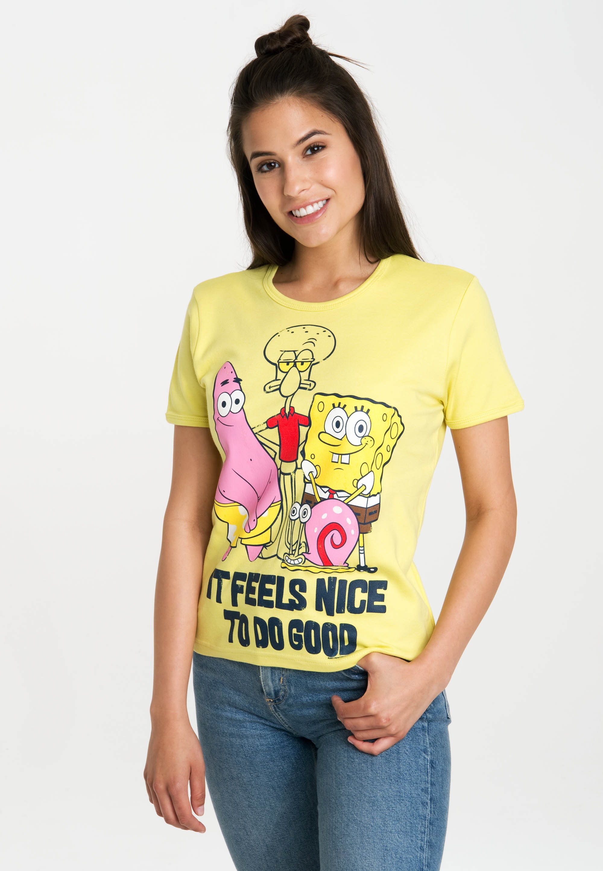 BAUR It mit Nice«, T-Shirt lizenziertem kaufen »Spongebob LOGOSHIRT online | Originaldesign Feels -