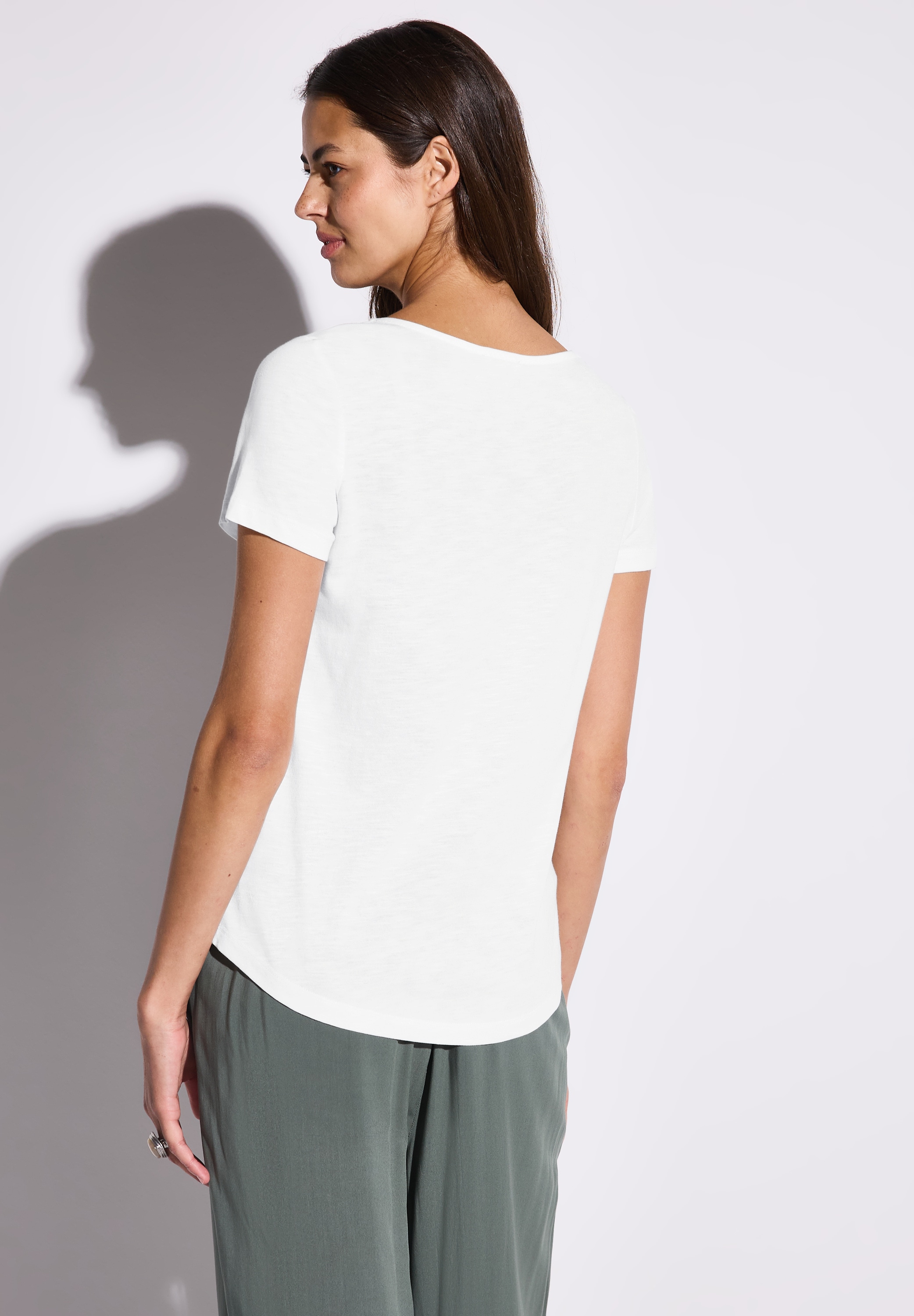STREET ONE T-Shirt, mit V-Ausschnitt