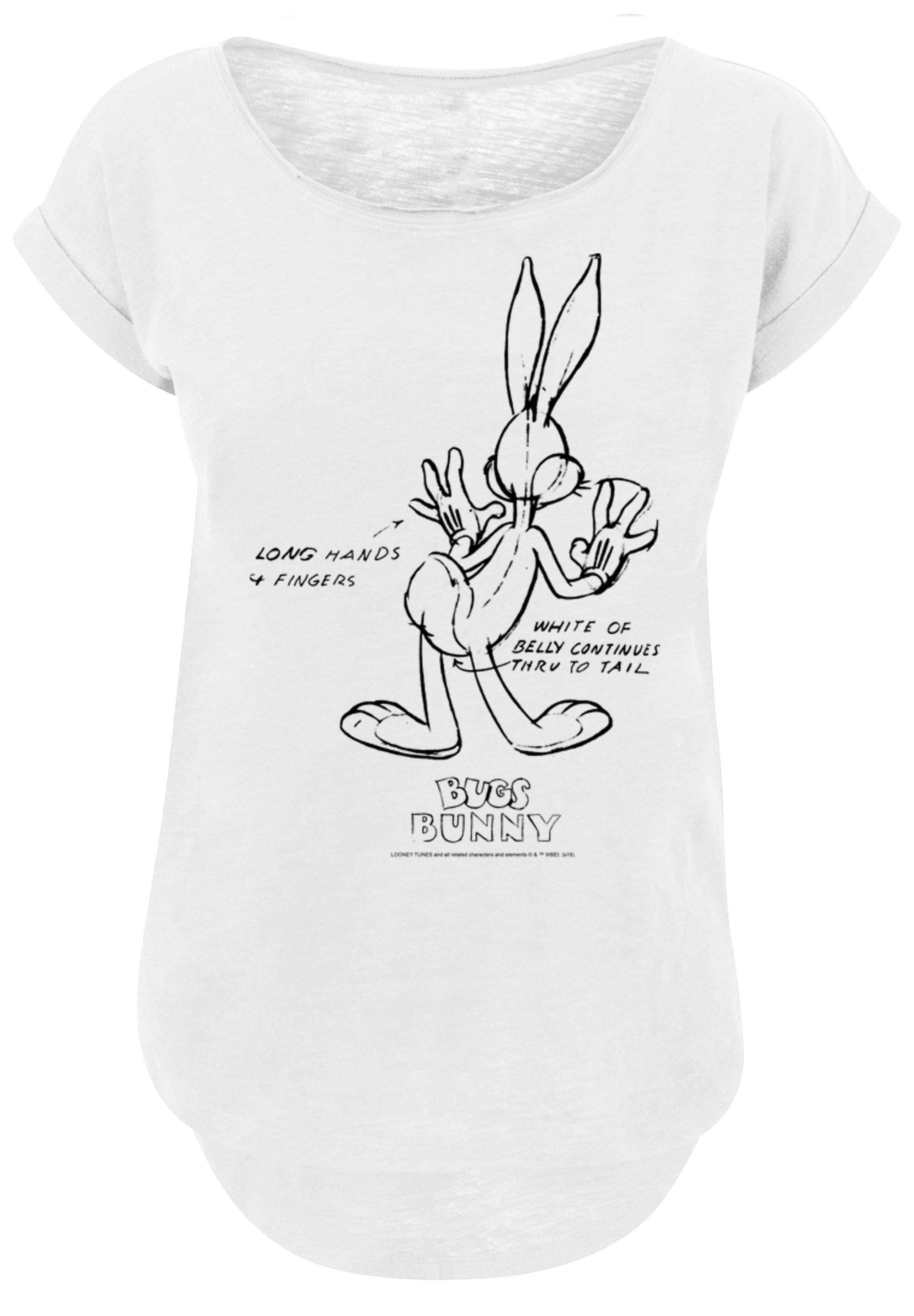 F4NT4STIC T-Shirt »Looney Tunes Bugs Bunny White Belly«, Print
