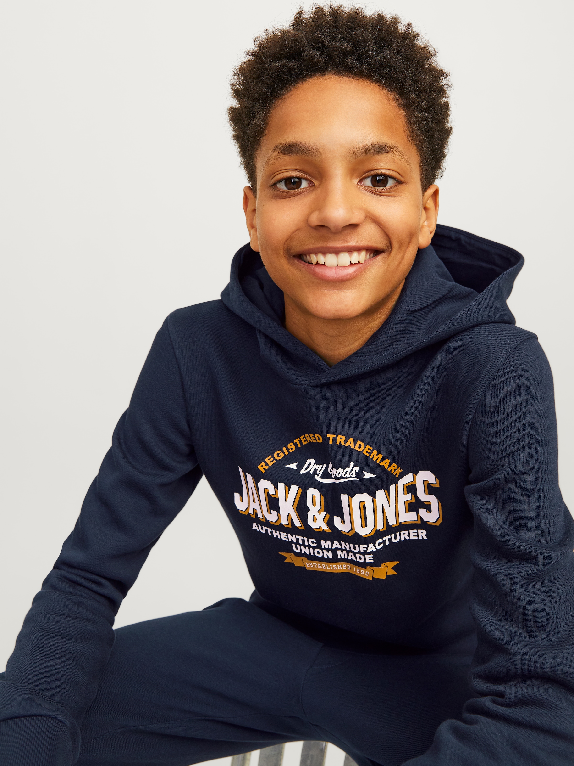 Jack & Jones Junior Kapuzensweatshirt »JJELOGO SWEAT HOOD 2 COL 24/25 NOOS JNR«