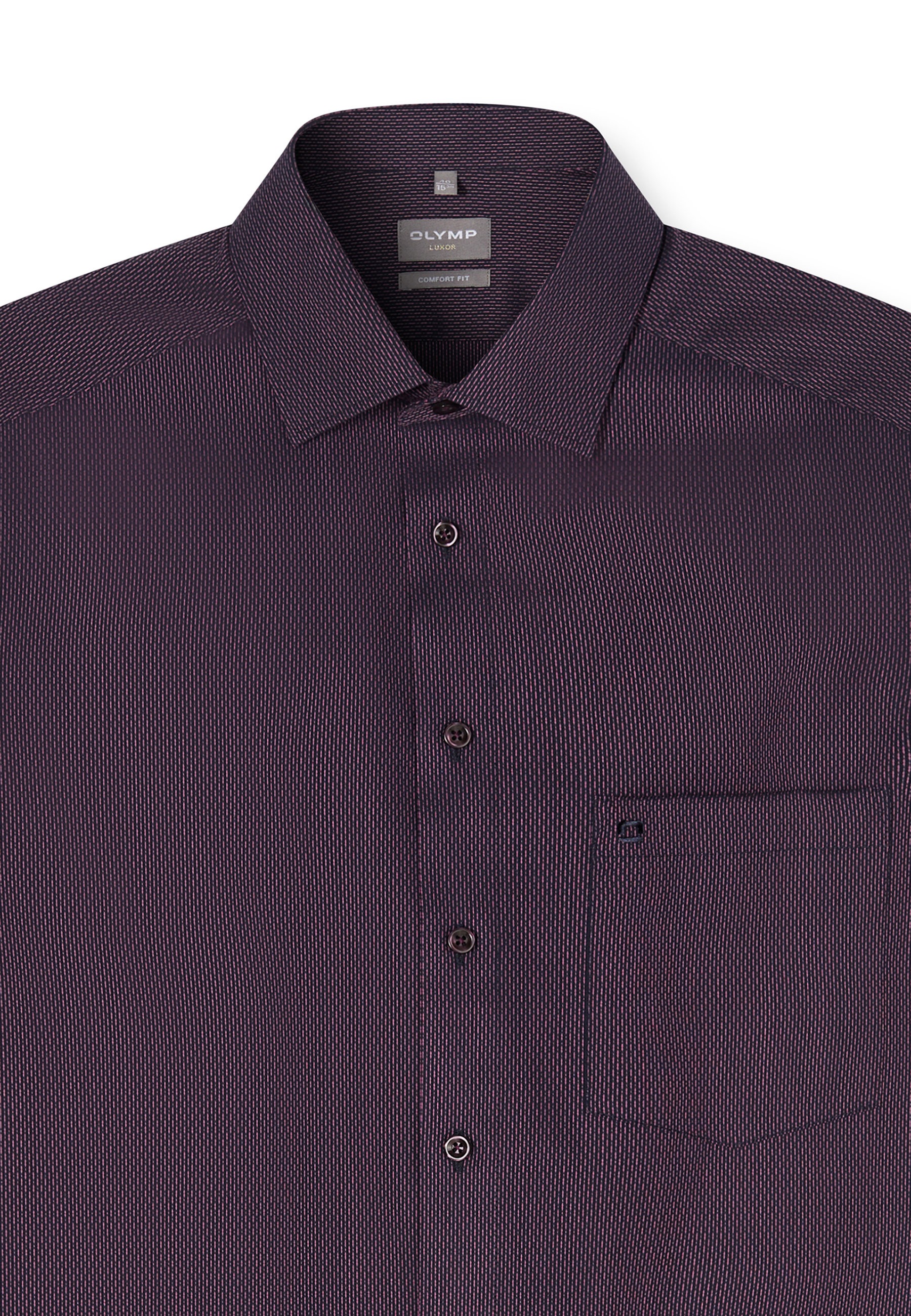 OLYMP Luxor Businesshemd Mauve 45 8