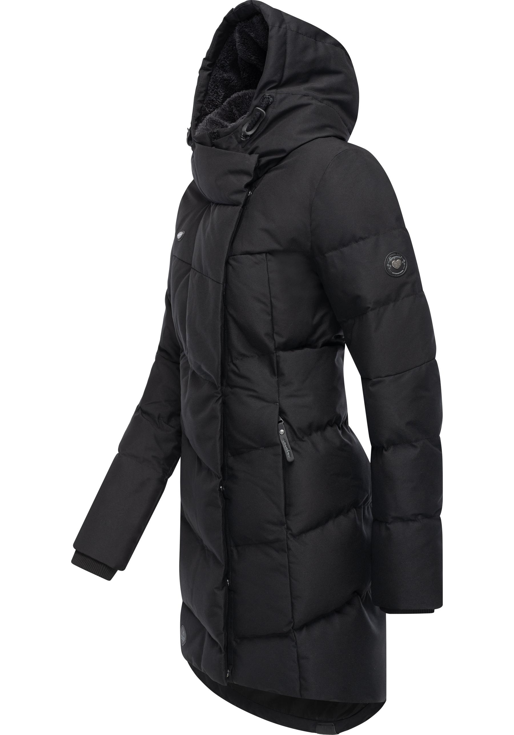Ragwear Wintermantel »Pavla« stylischer Winterparka mit Teddyfutter und Kapuze