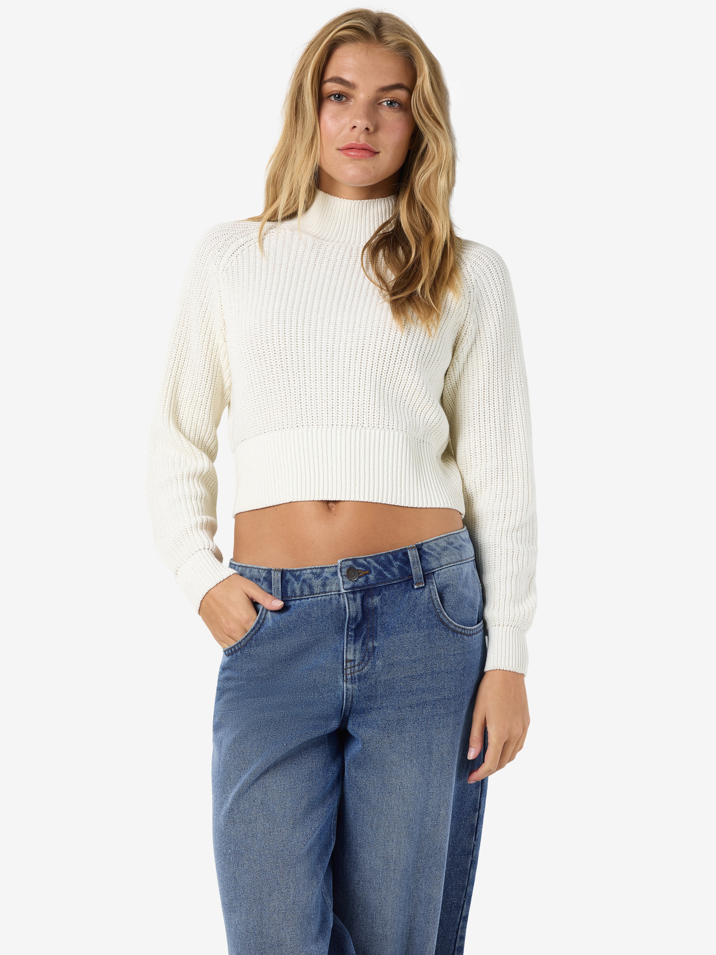 Noisy may Stehkragenpullover »NMDARA L/S HIGH NECK KNIT FWD NOOS«