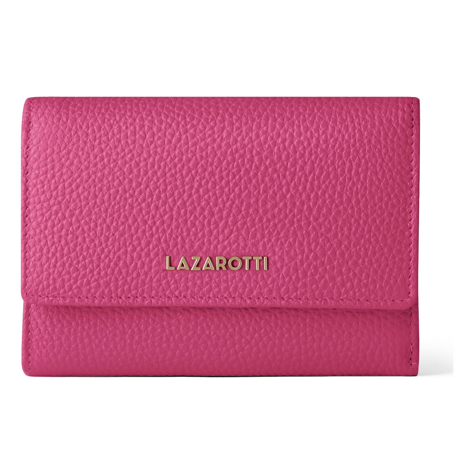 Lazarotti "Bologna Leather XL Geldbörse mit Zip-Around Fach Leder 14 cm"