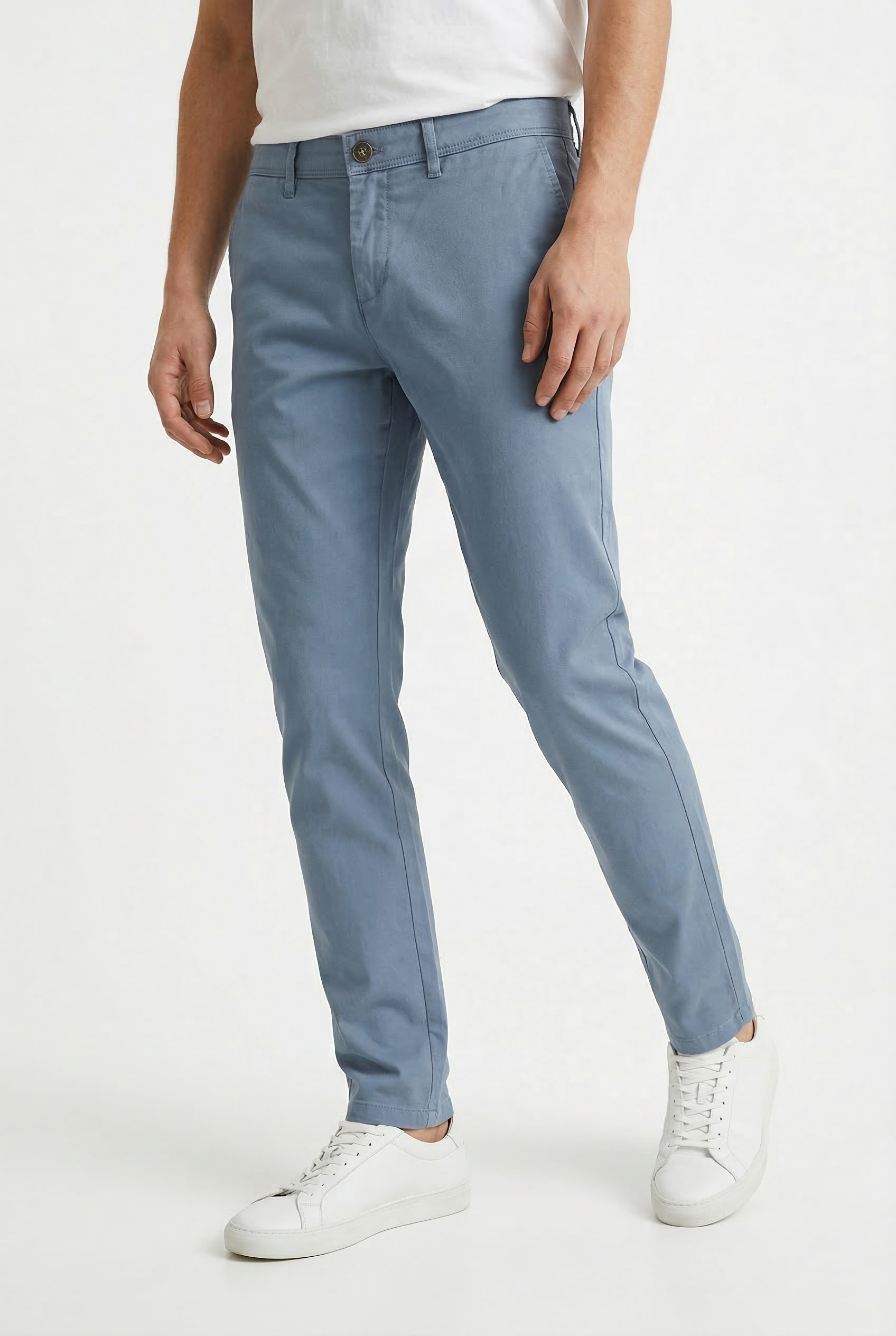 Jack & Jones "JJIMARCO mit Badge und hohem Tragekomfort" unifarben, modisch, slim fit, Baumwollmischung