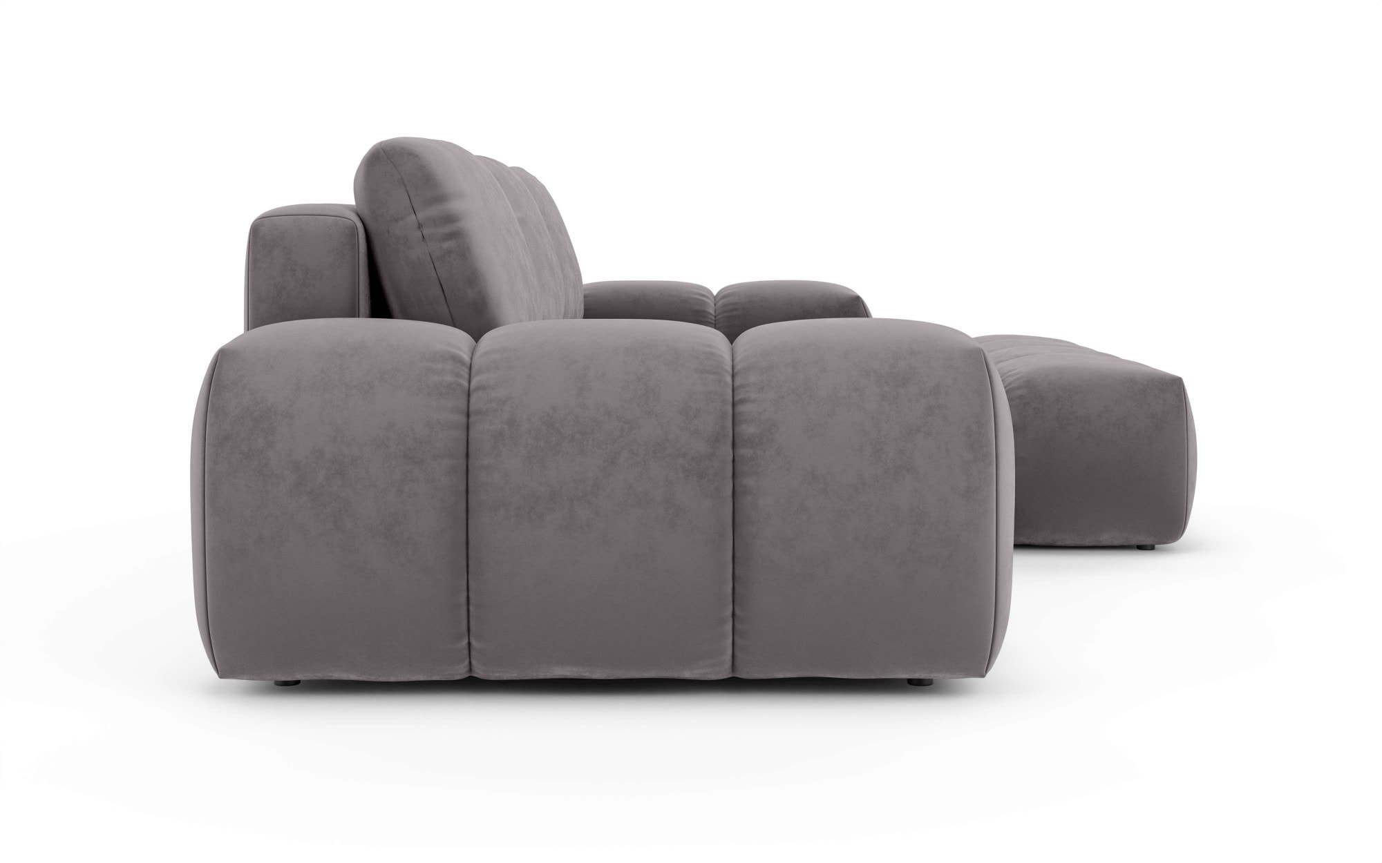INOSIGN Ecksofa »AZITA klein optionale Schlafsofa mit Bettkasten, B/T/H: 270/166,5/84cm«, L-Form mit Wellenunterfederung, Bubble-Optik