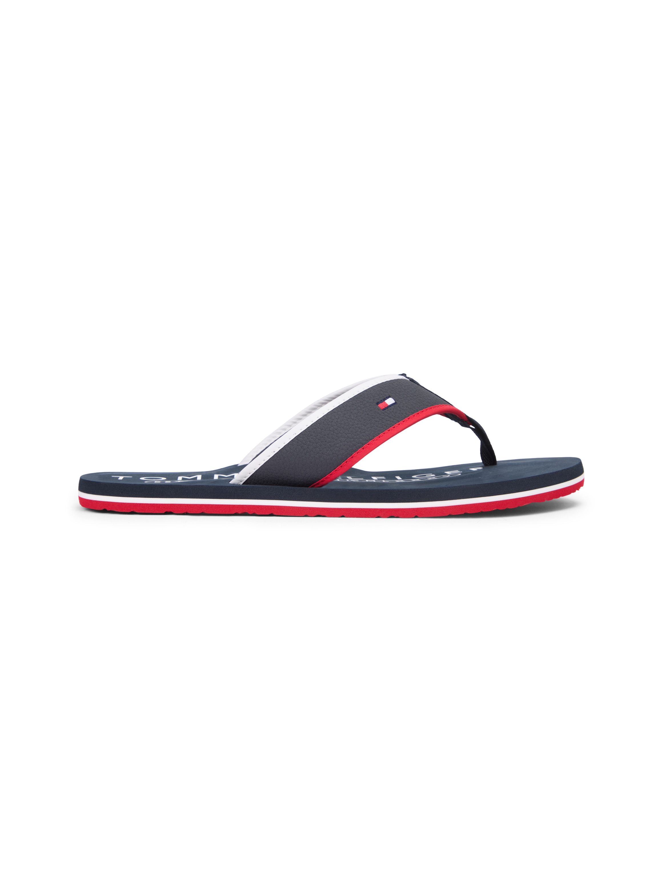 Tommy Hilfiger Zehentrenner »HILFIGER TUMBLE BEACH SANDAL«