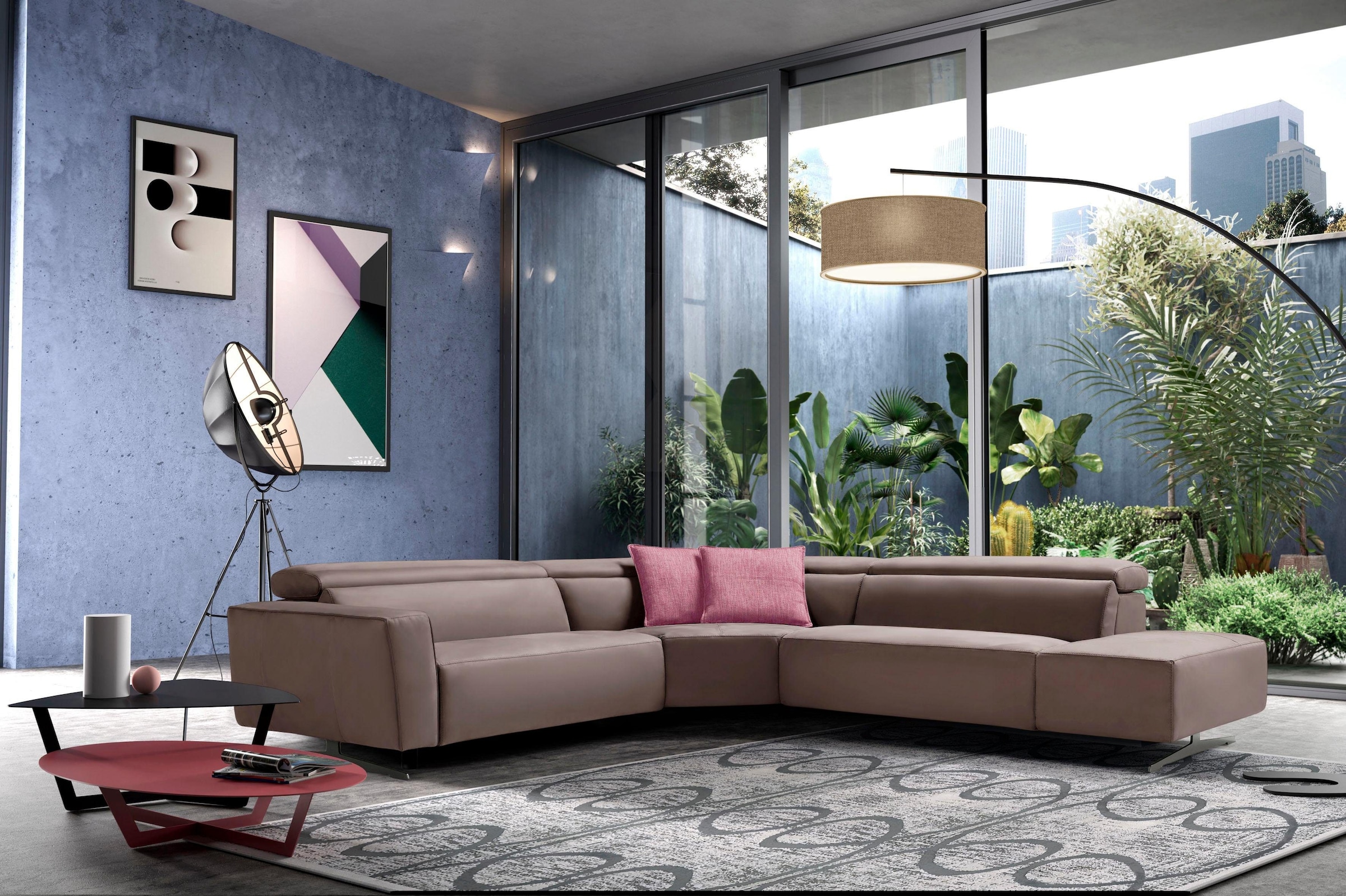Egoitaliano Ecksofa "Stefanie-e, Designsofa der Extraklasse, bequem mit hoh günstig online kaufen