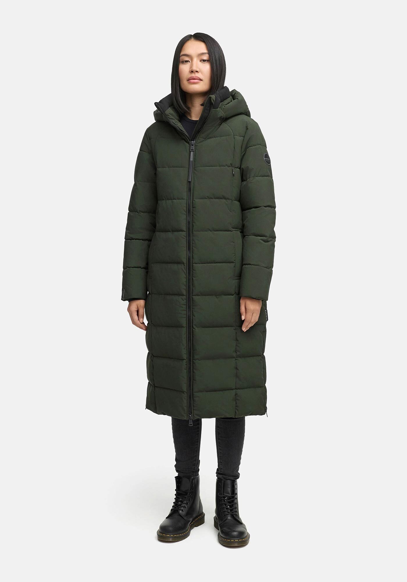 Marikoo Winterjacke "Lanitaa" Steppmantel mit abnehmbarer Kapuze