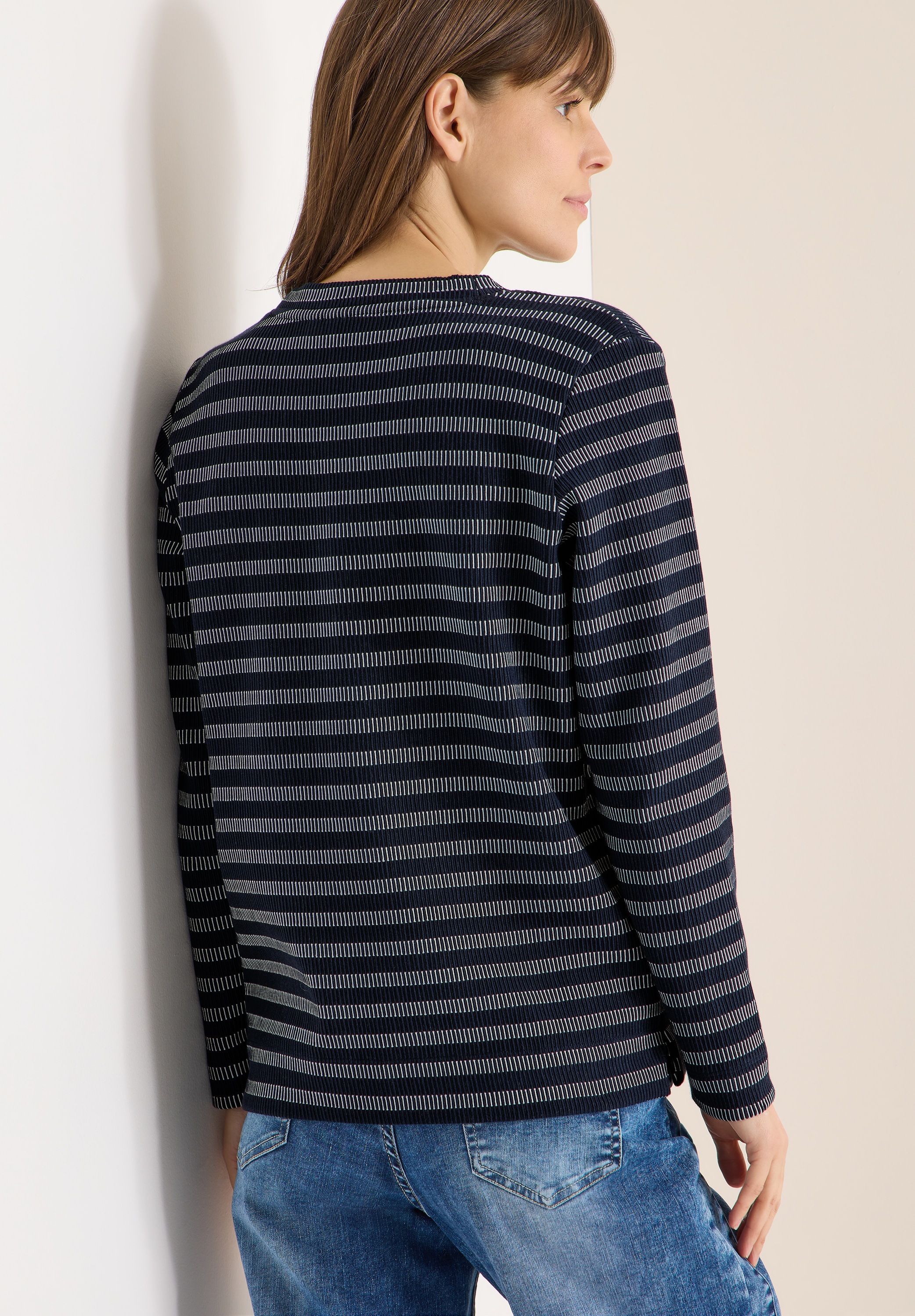 Cecil Langarmshirt im Streifen-Look günstig online kaufen