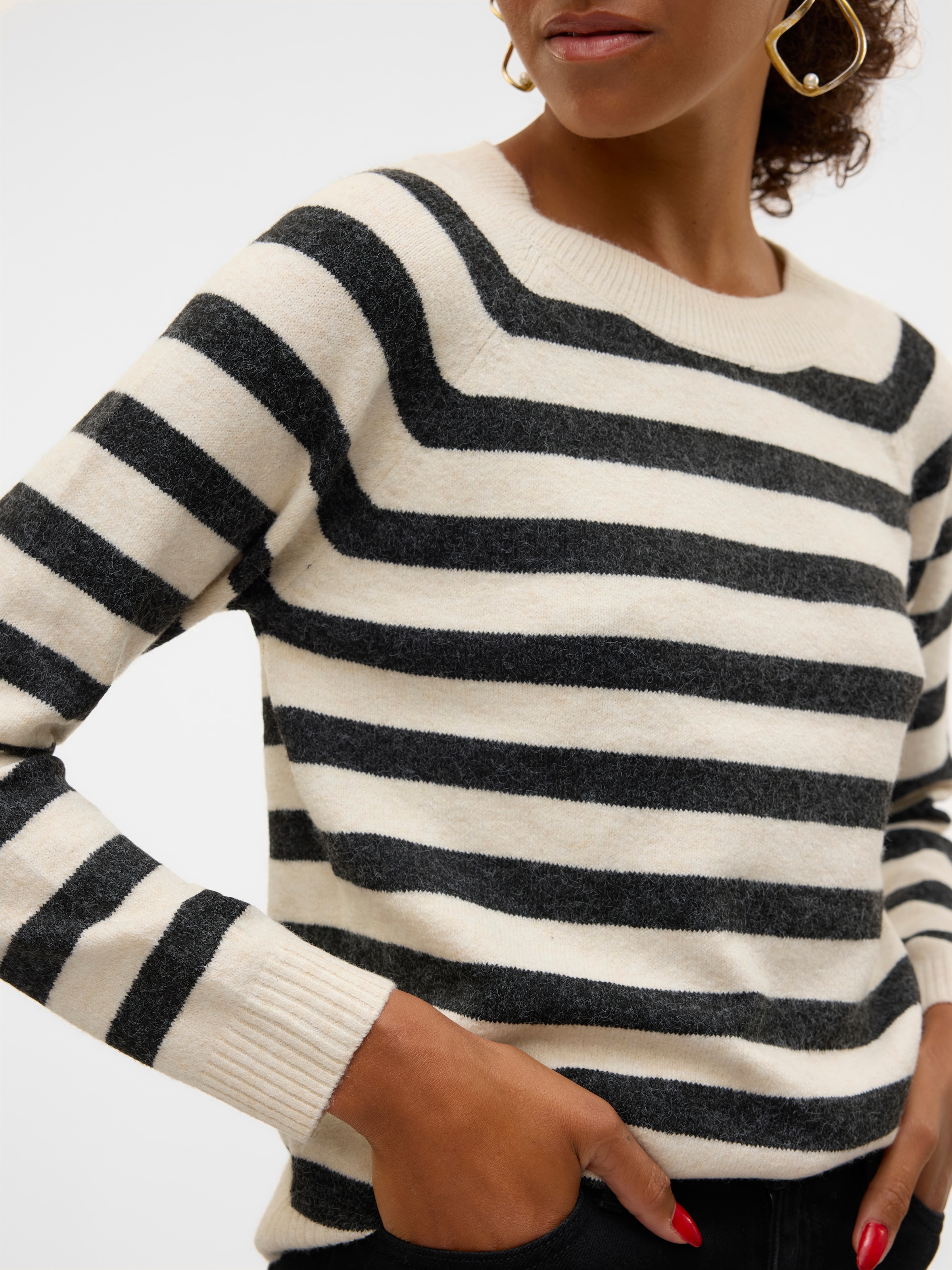 Vero Moda Rundhalspullover »VMDOFFY LS O-NECK BLOUSE GA NOOS«
