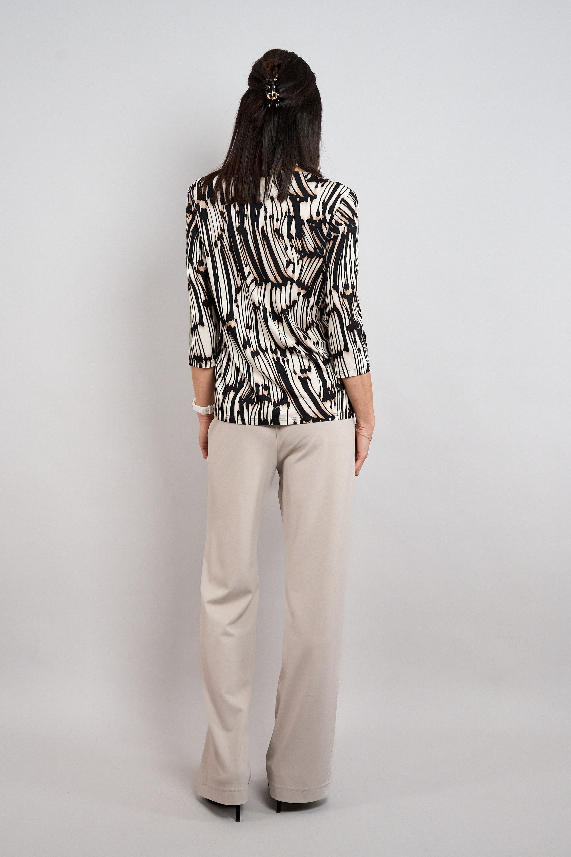 Seidel Moden 3/4-Arm-Shirt 3/4- Sommer-Shirt mit grafischem Muster - MADE IN GERMANY