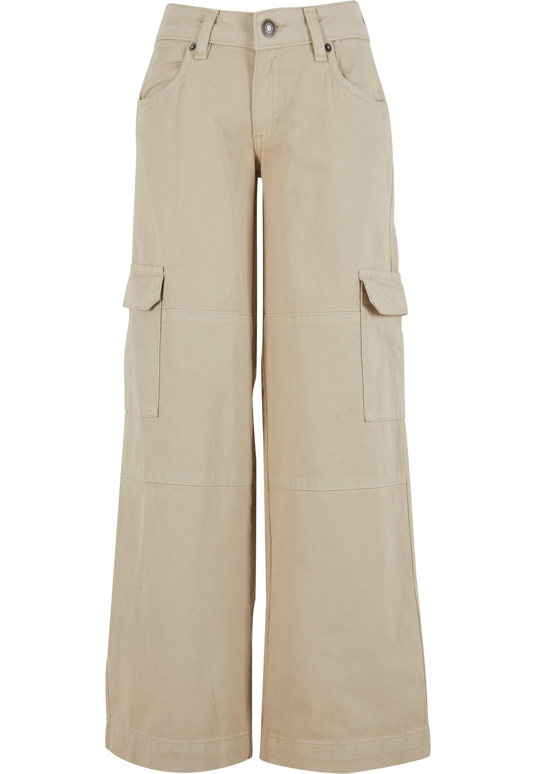 Cargojeans »Urban Classics Damen Ladies Low Waist Cargo Pants«