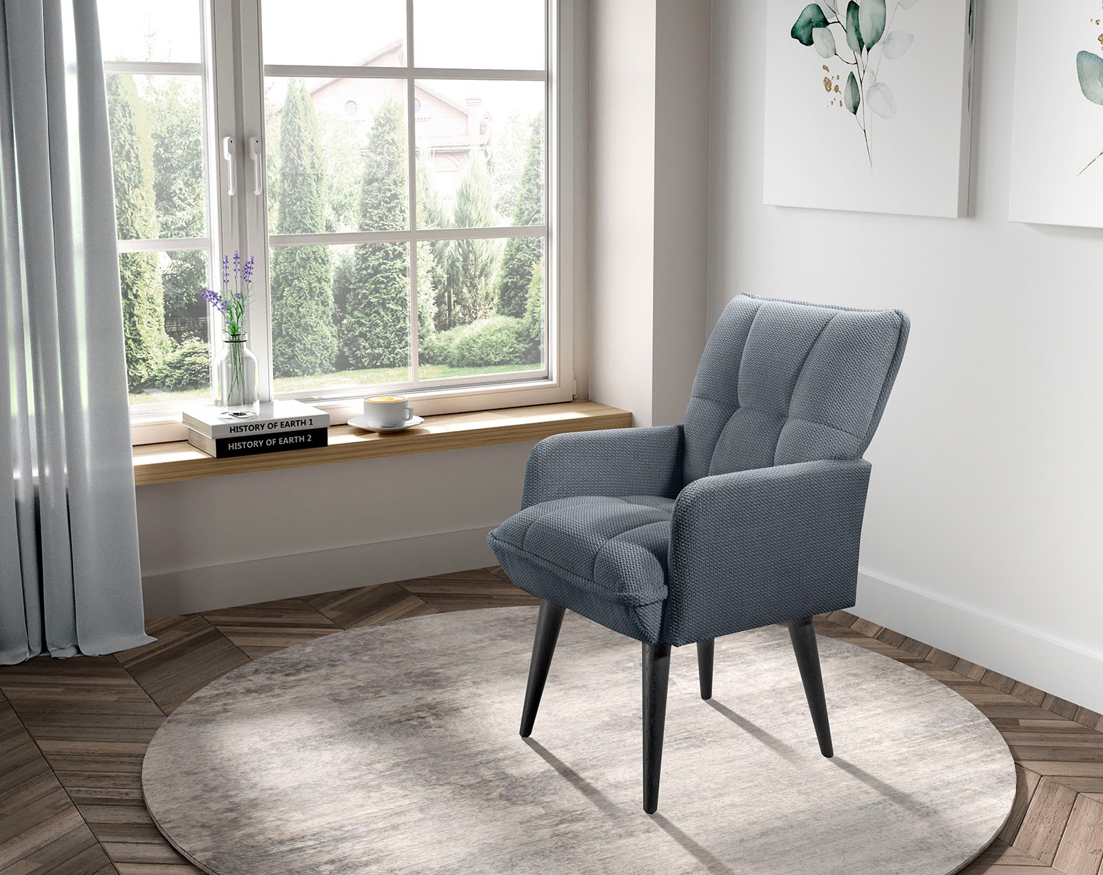 exxpo - sofa fashion Esszimmerstuhl "Mocca" () Armlehnenstuhl, bequem gepol günstig online kaufen