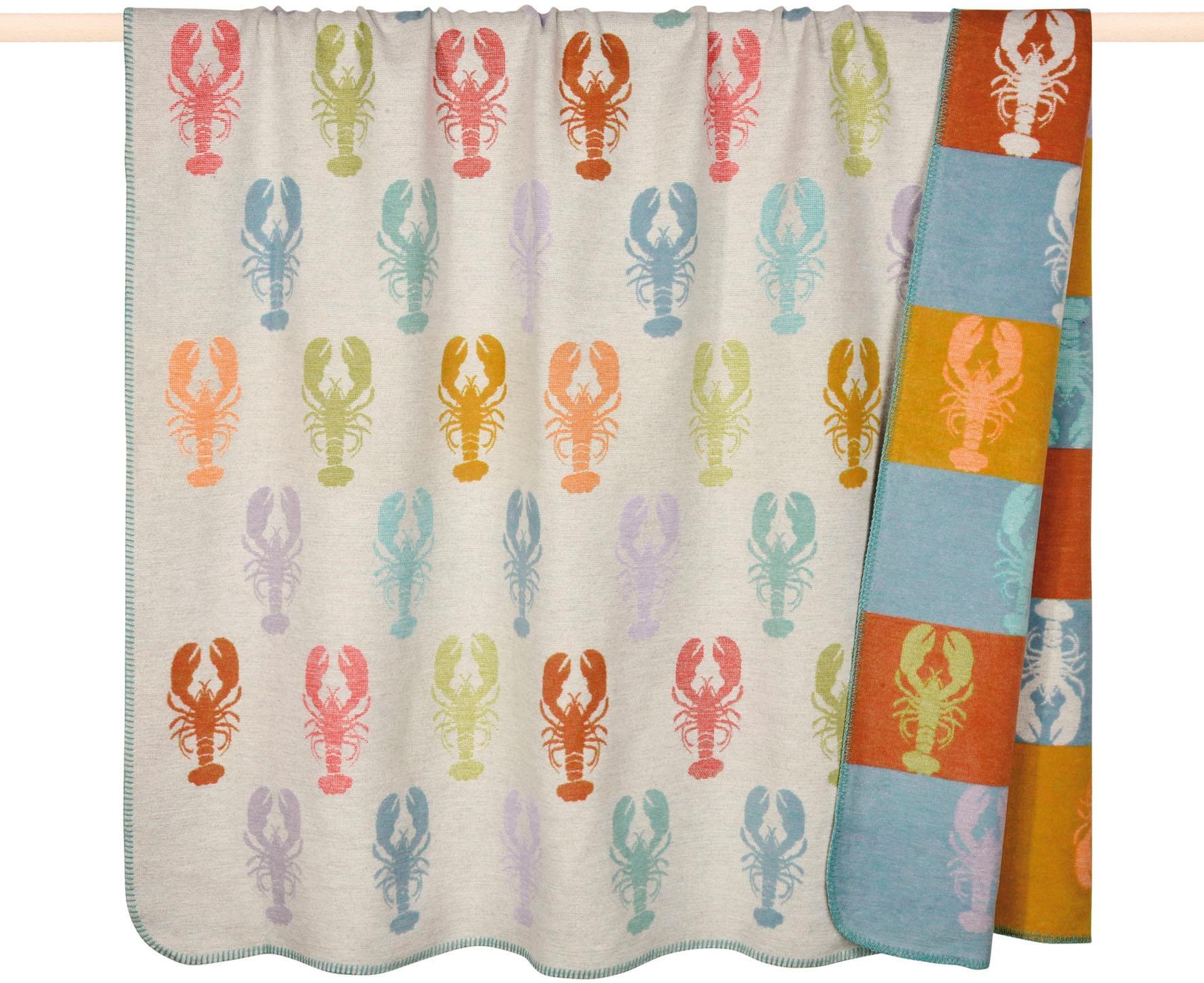 »Lobster«, | Friday Hummermotiven, mit Kuscheldecke PAD Black BAUR Wohndecke