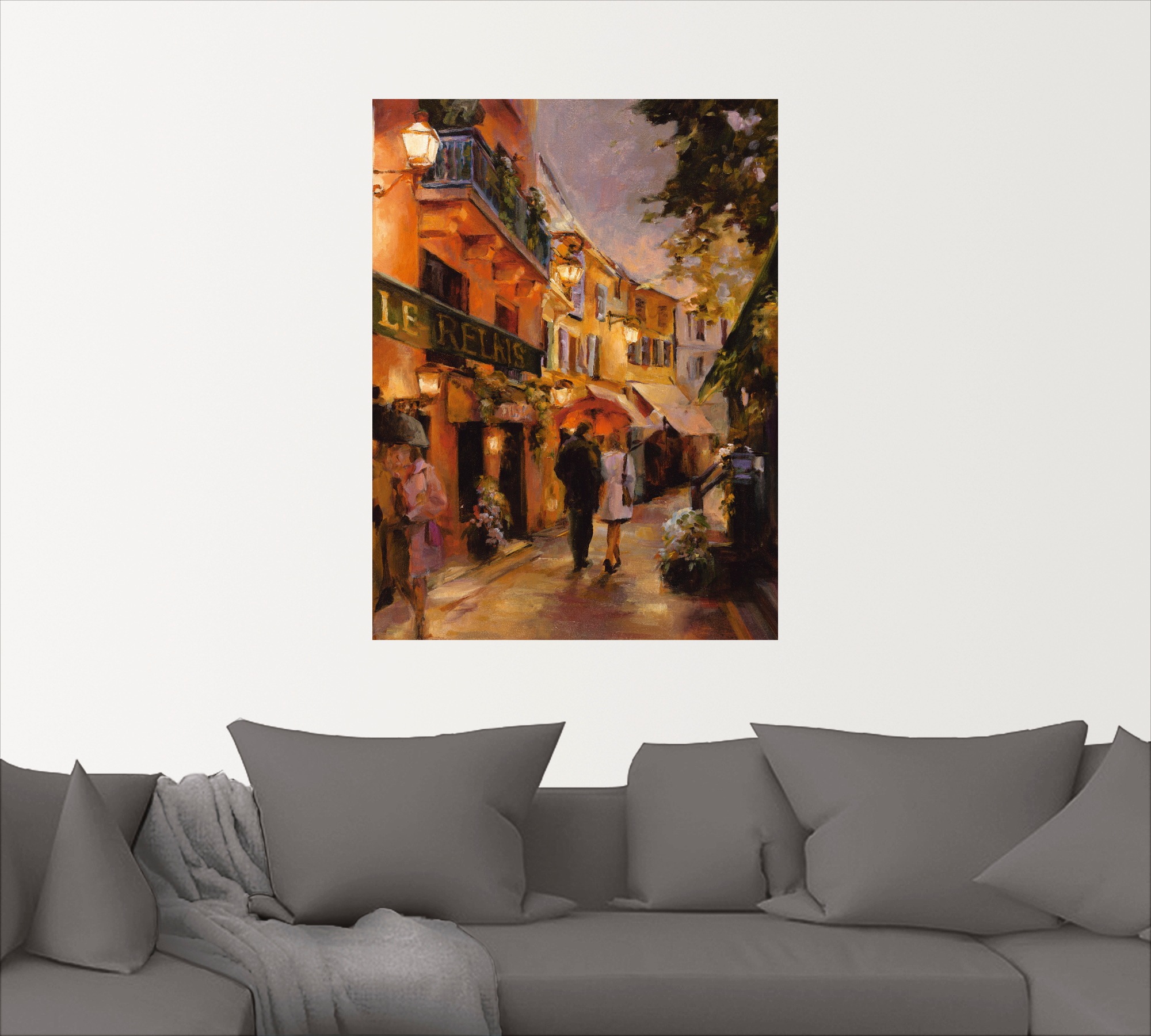 Artland Wandbild »Abend in Paris I«, Frankreich, (1 St.), als Leinwandbild, Poster, Wandaufkleber in verschied. Größen