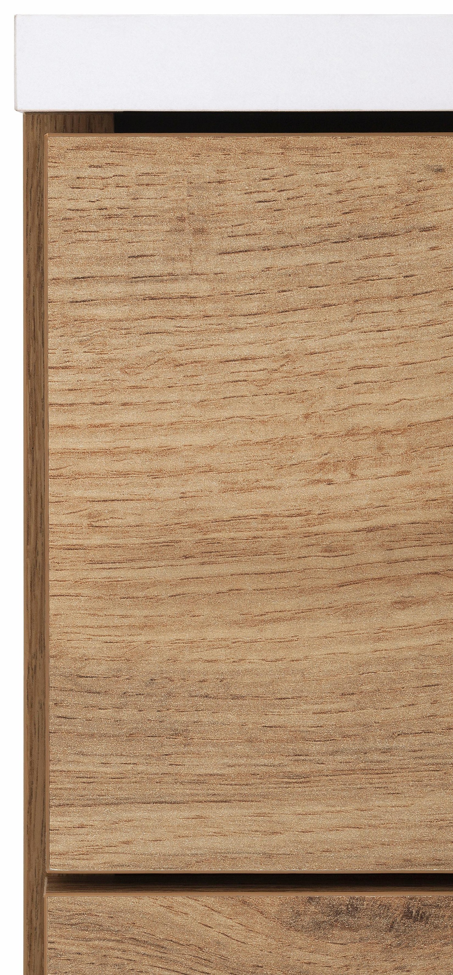 welltime Seitenschrank »Emmi, Breite 30 cm« Wechselbarer Türanschlag, Metallbeschläge