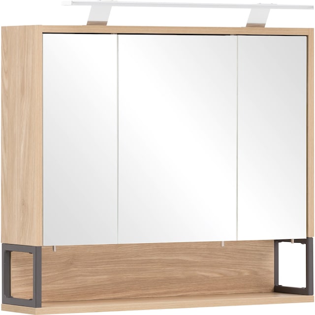 Schildmeyer Spiegelschrank »Limone«, Breite 70 cm, 3-türig,  LED-Beleuchtung, Schalter-/Steckdosenbox kaufen | BAUR